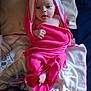 baby, blanket, bonnet, clothing, couch, doll, face, hat, head, hood, hoodie, knitwear, newborn, person, photography, portrait, sweater, sweatshirt, towel, toy