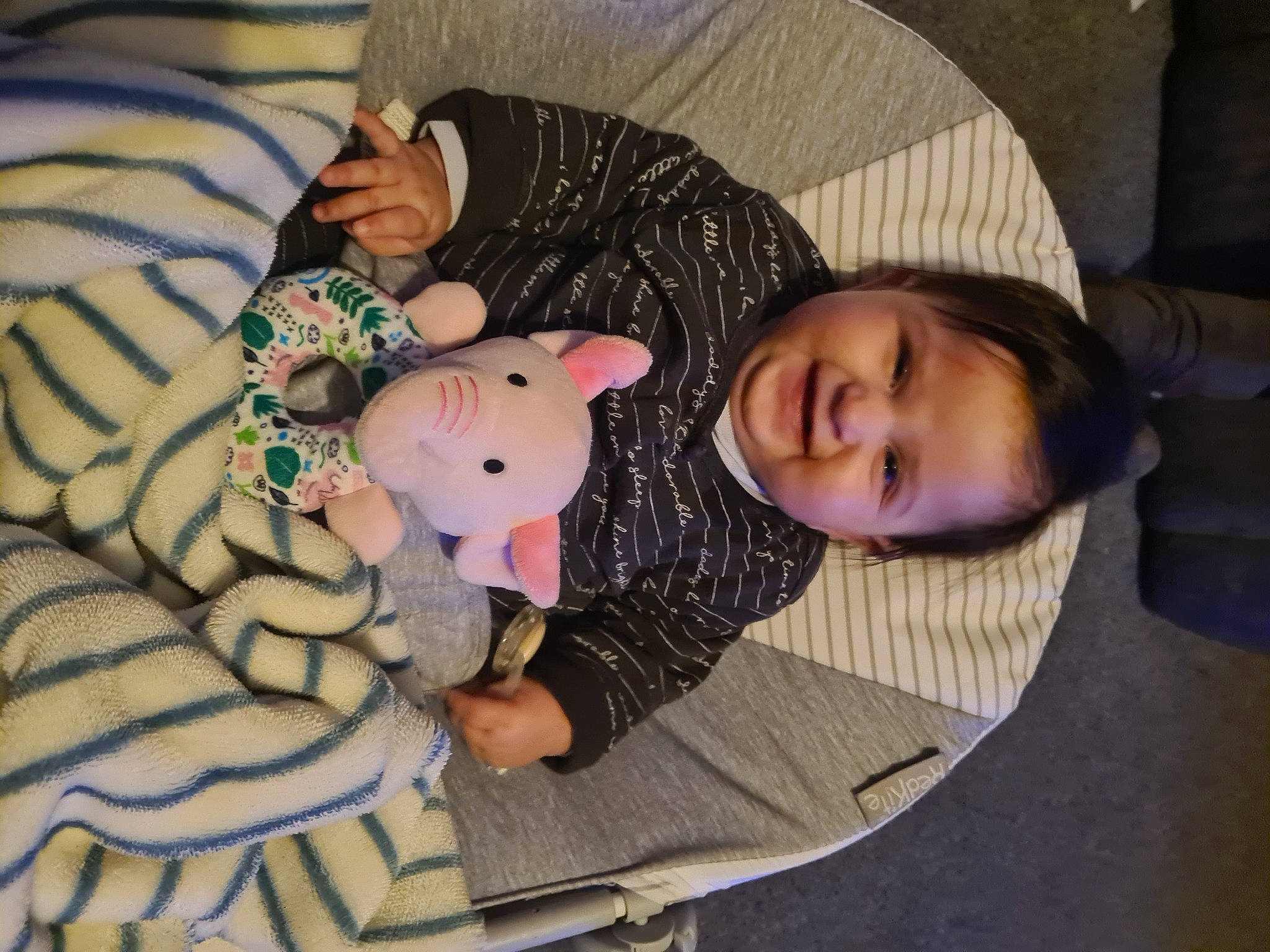 Aimee-louise joined the competition — help win amazing prizes! baby, baby_products, baby_toddler_clothing, baby_toys, cheek, child, comfort, happy, joy, linens, pattern, person, plush, room, skin, sleeve, smile, stuffed_toy, textile, toddler