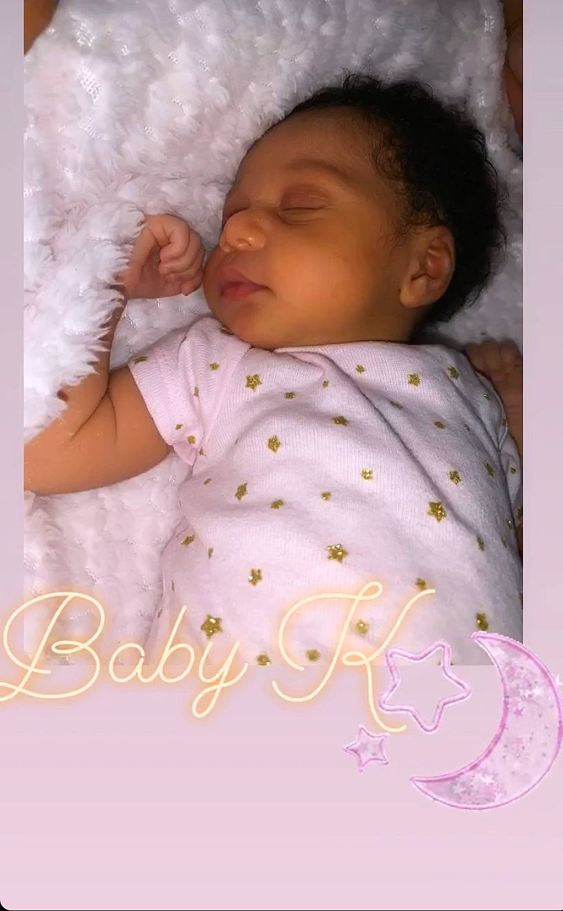Kehlani joined the competition — help win amazing prizes! baby, baby_sleeping, baby_toddler_clothing, bedtime, cheek, child, head, person, photography, pink, product, skin, sleep, toddler