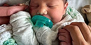 Jackson joined the competition — help win amazing prizes! newborn, baby, pacifier, sleeping, blanket, hand, infant, cozy, soft, cute, closeup, person, skin, bed, rest, peaceful, tiny, newborn_clothing, comfort, family
