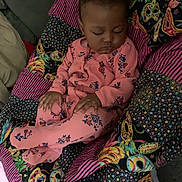 Faith is registered to the contest to win money with this photo: baby, blanket, chair, clothing, couch, crib, cushion, dress, face, furniture, head, homedecor, infantbed, pajamas, pattern, person, photography, portrait, quilt, sleeping