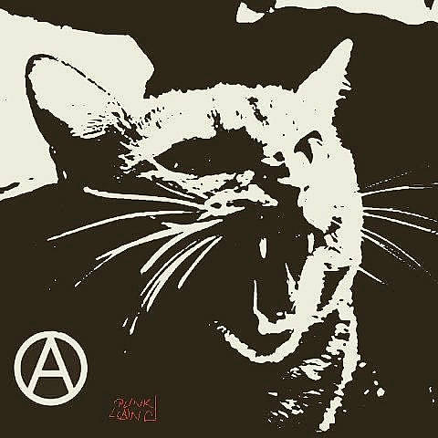 Joker a rejoint le concours — aidez-le/la à gagner de superbes lots ! art, black_cat, carnivore, cat, domestic_short_haired_cat, fang, felidae, font, fur, graphics, illustration, jaw, logo, photo_caption, roar, small_to_medium_sized_cats, snout, tail, terrestrial_animal, whiskers