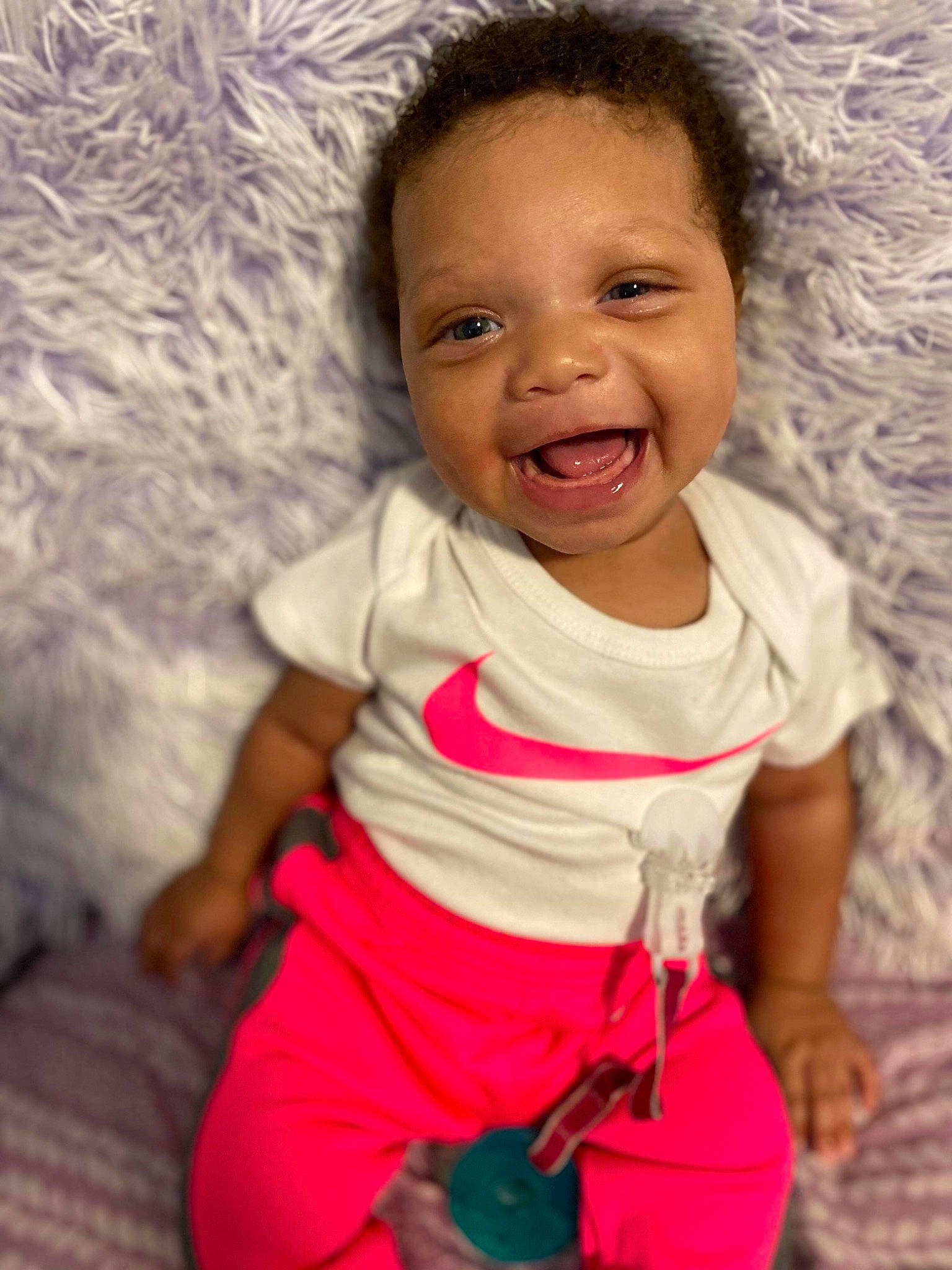Leilani Jones joined the competition — help win amazing prizes! baby, beauty, cheek, child, eye, face, facial_expression, fun, happy, head, human, lip, mouth, nose, people, person, pink, play, skin, smile