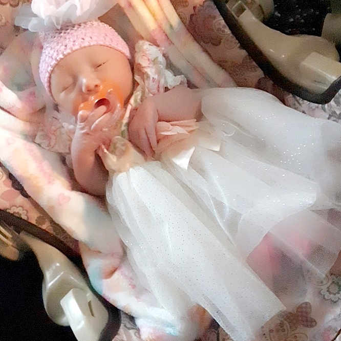 Paisely joined the competition — help win amazing prizes! baby, child, doll, dress, figurine, pink