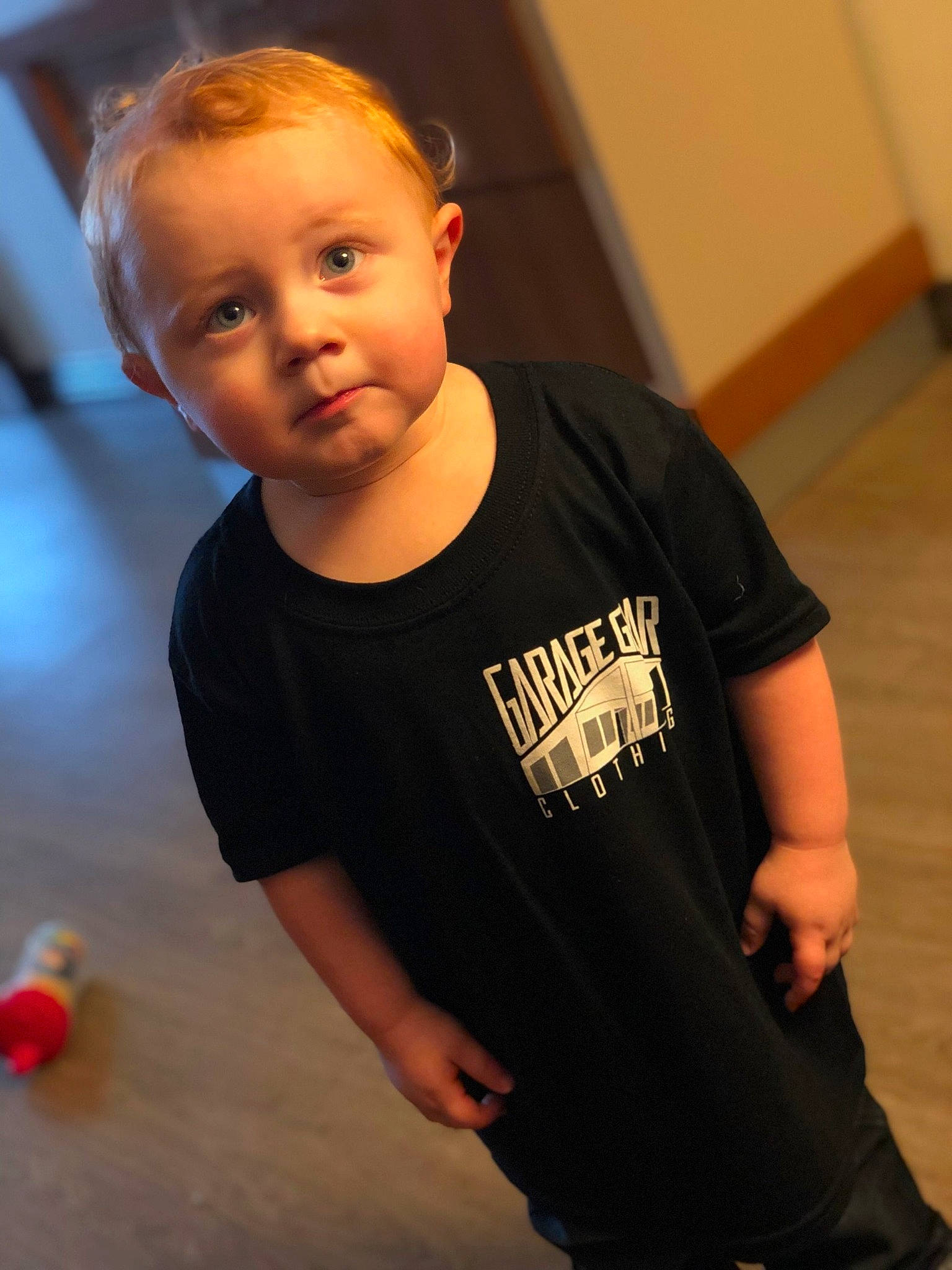 Alistair joined the competition — help win amazing prizes! arm, child, fun, joint, person, play, smile, t_shirt, toddler, top