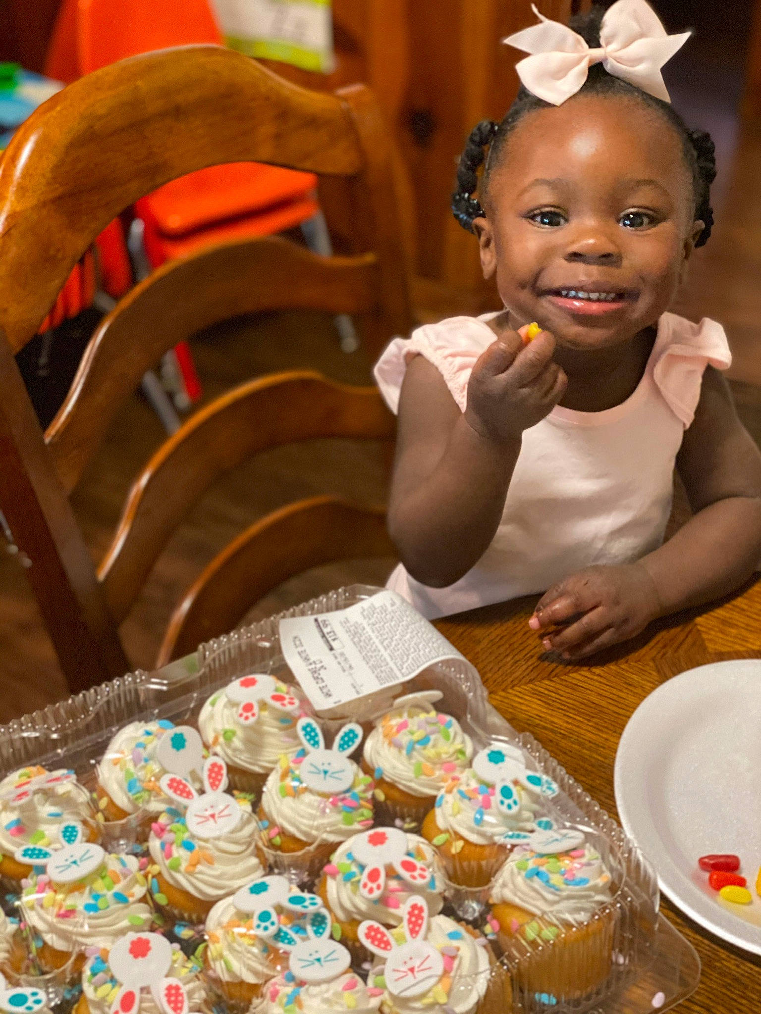 Amari joined the competition — help win amazing prizes! baked_goods, baking, buttercream, cake_decorating, child, cuisine, dessert, food, icing, joy, person, snack, sweetness
