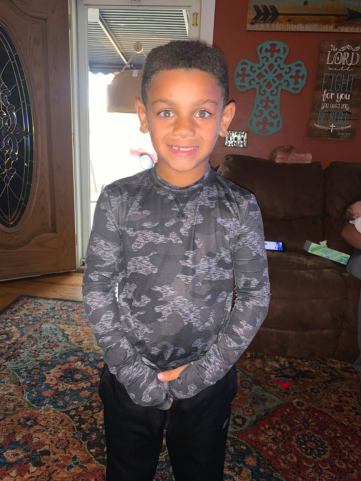 Jorden is registered to the contest to win money with this photo: joy, person