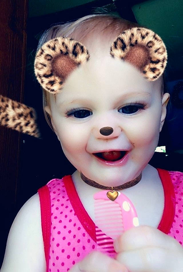 Raevyn is registered to the contest to win money with this photo: baby, cheek, child, ear, eye, eyebrow, eyelash, face, fashion_accessory, forehead, hair, hair_accessory, hairstyle, head, headband, headgear, headpiece, joy, lip, person