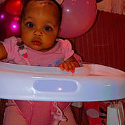 Missouri joined the competition — help win amazing prizes! baby, baby_walker, balloons, celebration, child, clothing, curious, cute, drool, face, hand, head, indoor, infant, legs, party, person, pink_bows, seated, toy