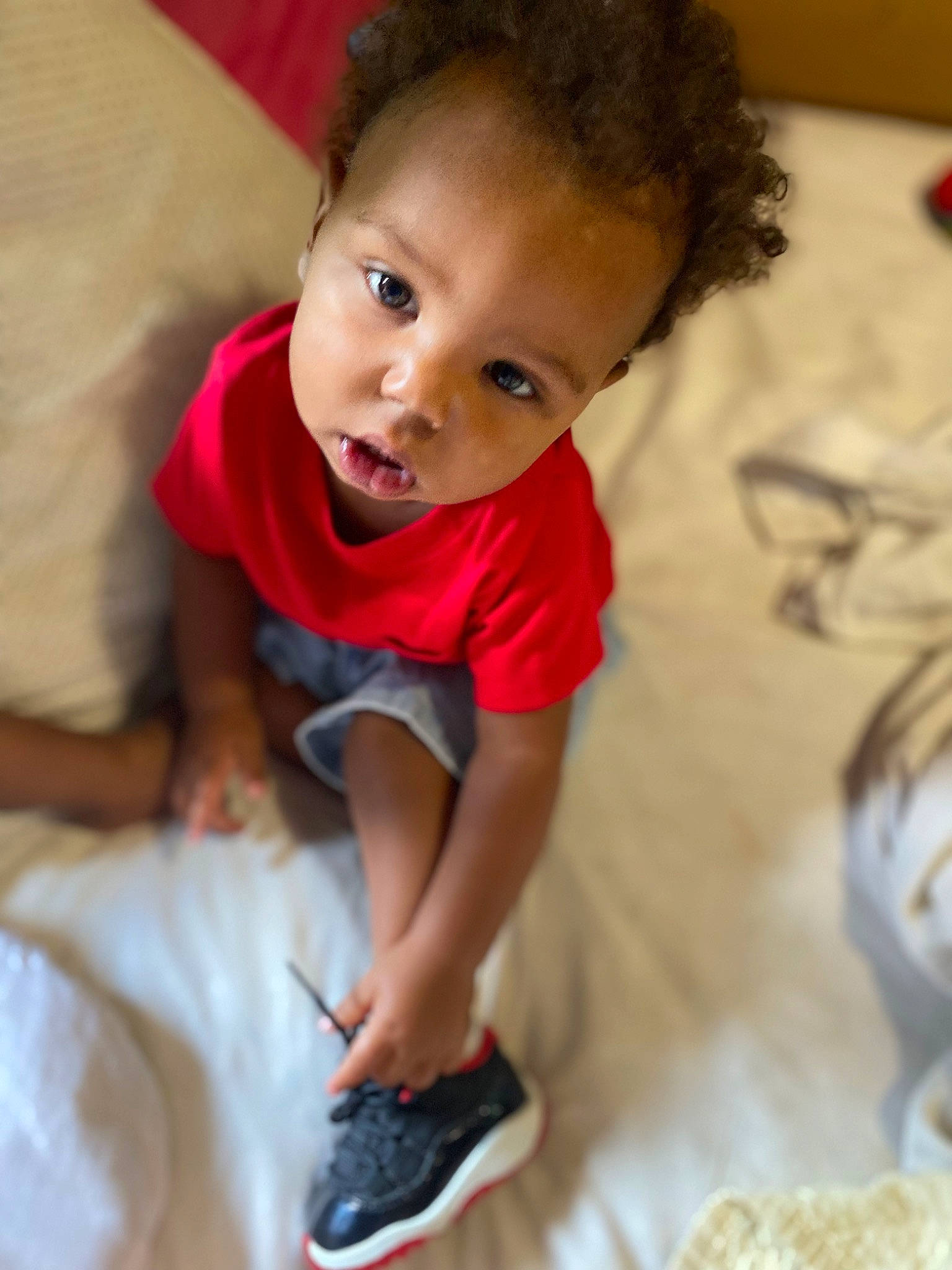 Jayden joined the competition — help win amazing prizes! arm, baby, baby_toddler_clothing, cheek, child, eye, face, floor, flooring, hairstyle, happy, head, joint, mouth, neck, nose, people, person, skin, sleeve