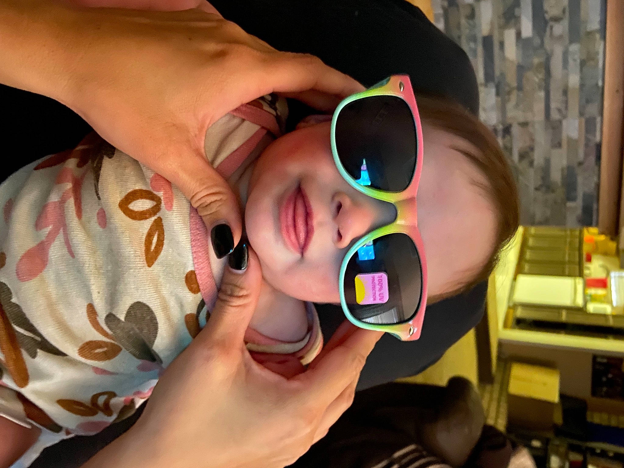 Chanel joined the competition — help win amazing prizes! baby, baby_toddler_clothing, cheek, ear, eyelash, eyewear, finger, fun, gesture, glasses, goggles, hand, happy, iris, nail, nose, person, skin, sunglasses, toddler