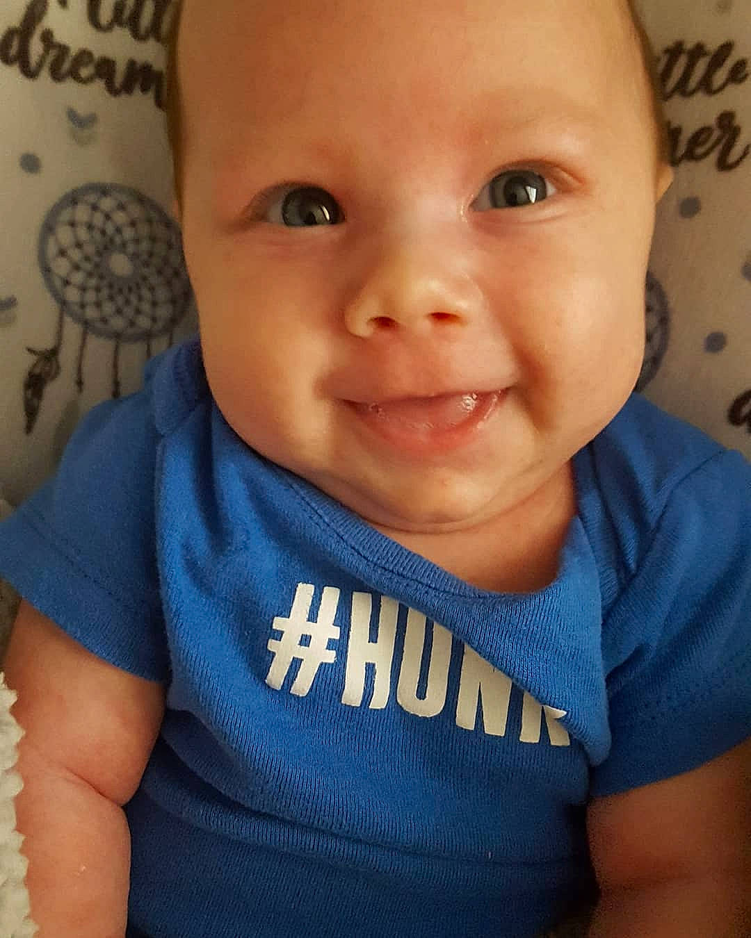 Lincoln joined the competition — help win amazing prizes! baby, baby_making_funny_faces, blue, cheek, child, chin, cool, eye, eyebrow, face, facial_expression, forehead, head, iris, lip, mouth, nose, person, skin, smile