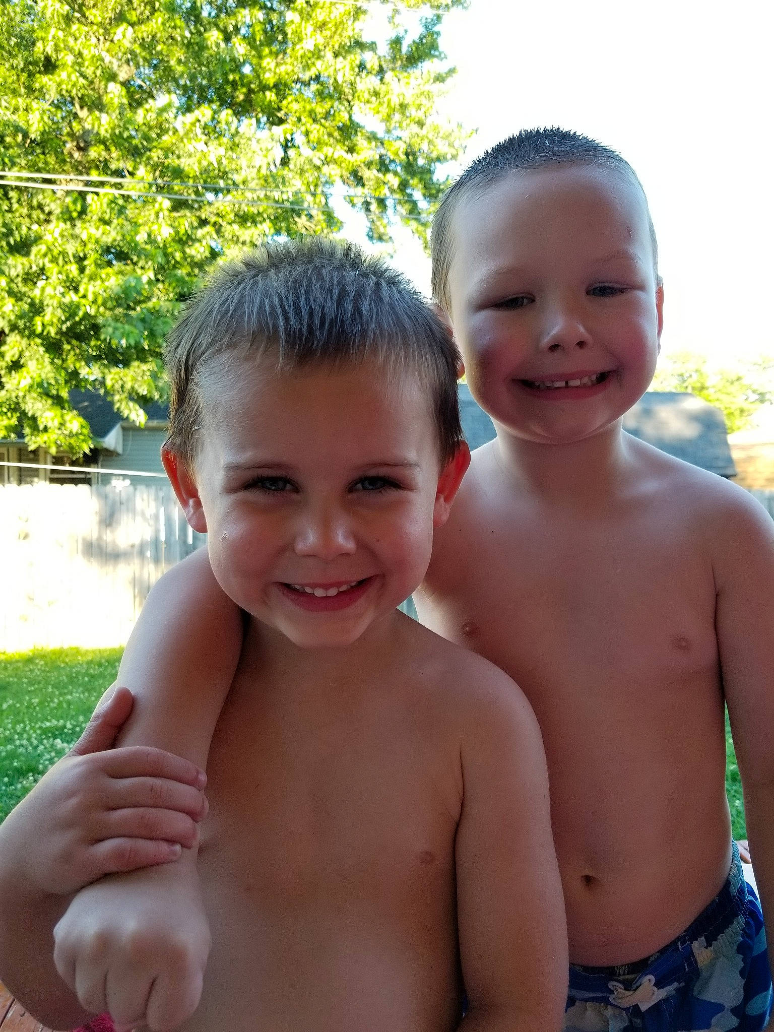 Blaze joined the competition — help win amazing prizes! abdomen, baby, barechested, chest, child, face, facial_expression, fun, grass, happy, joy, leg, male, muscle, people, person, skin, smile, summer, toddler