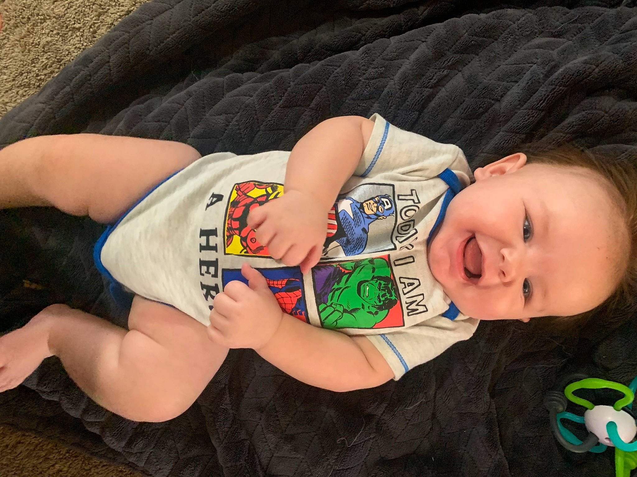 Jalen joined the competition — help win amazing prizes! baby_toddler_clothing, comfort, cool, eye, hair, hairstyle, happy, human, human_body, knee, leg, mammal, mouth, organ, person, skin, sleeve, smile, textile, thigh