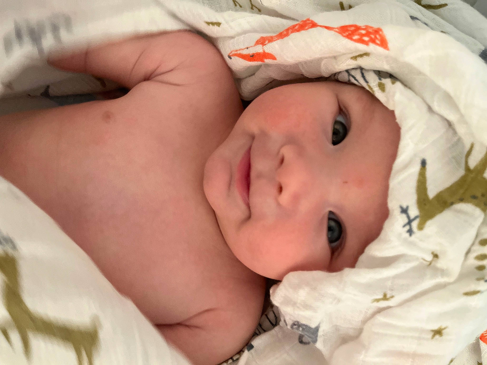 Devrim joined the competition — help win amazing prizes! baby, cheek, child, chin, close_up, comfort, eye, eyebrow, eyelash, face, facial_expression, finger, happy, head, headwear, linens, lip, mouth, nose, person