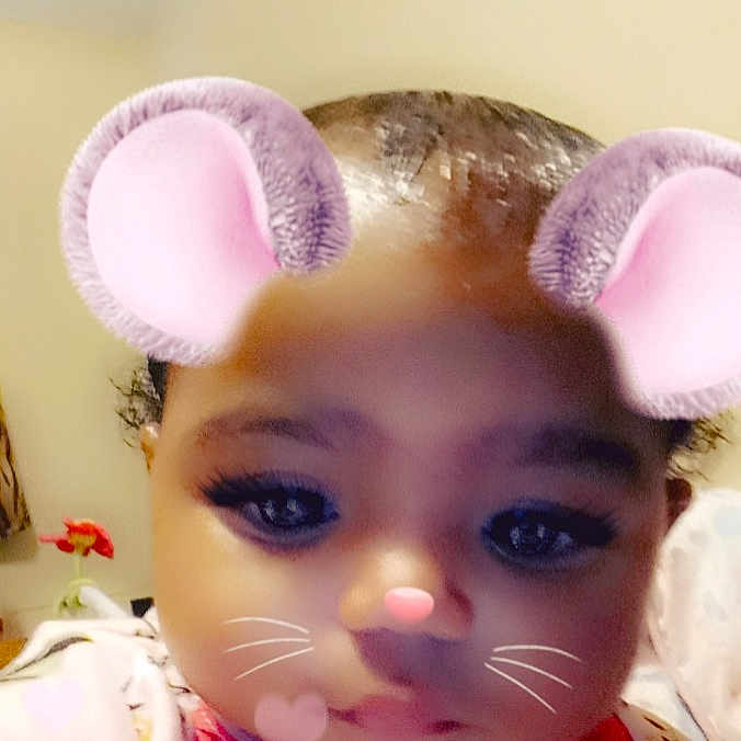 Aubrielle joined the competition — help win amazing prizes! cheek, doll, ear, infant, lip, person, pink, skin, toy
