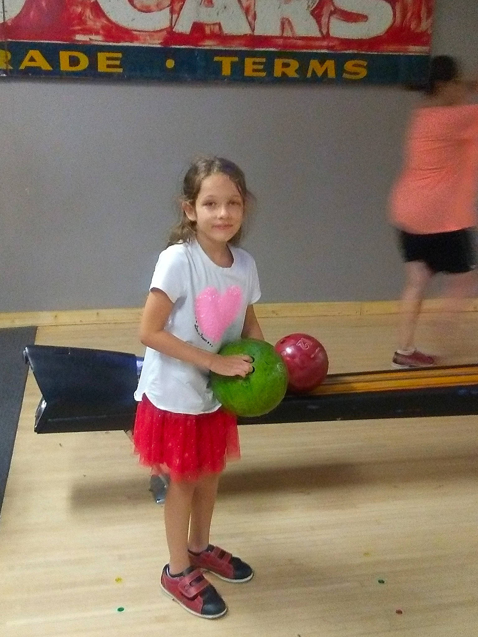 Alissa joined the competition — help win amazing prizes! ball, ball_game, bowler, bowling, bowling_ball, bowling_equipment, duckpin_bowling, fun, individual_sports, person, play, skittles_sport, sports, sports_equipment, ten_pin_bowling