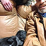 Mischief is registered to the contest to win money with this photo: black_dog, blanket, brown_jacket, candid, casual_clothing, companion, cozy, dog, facial_hair, friendship, hand, home, indoor, leather_couch, man, pet, puppy, relaxed, seated, smiling