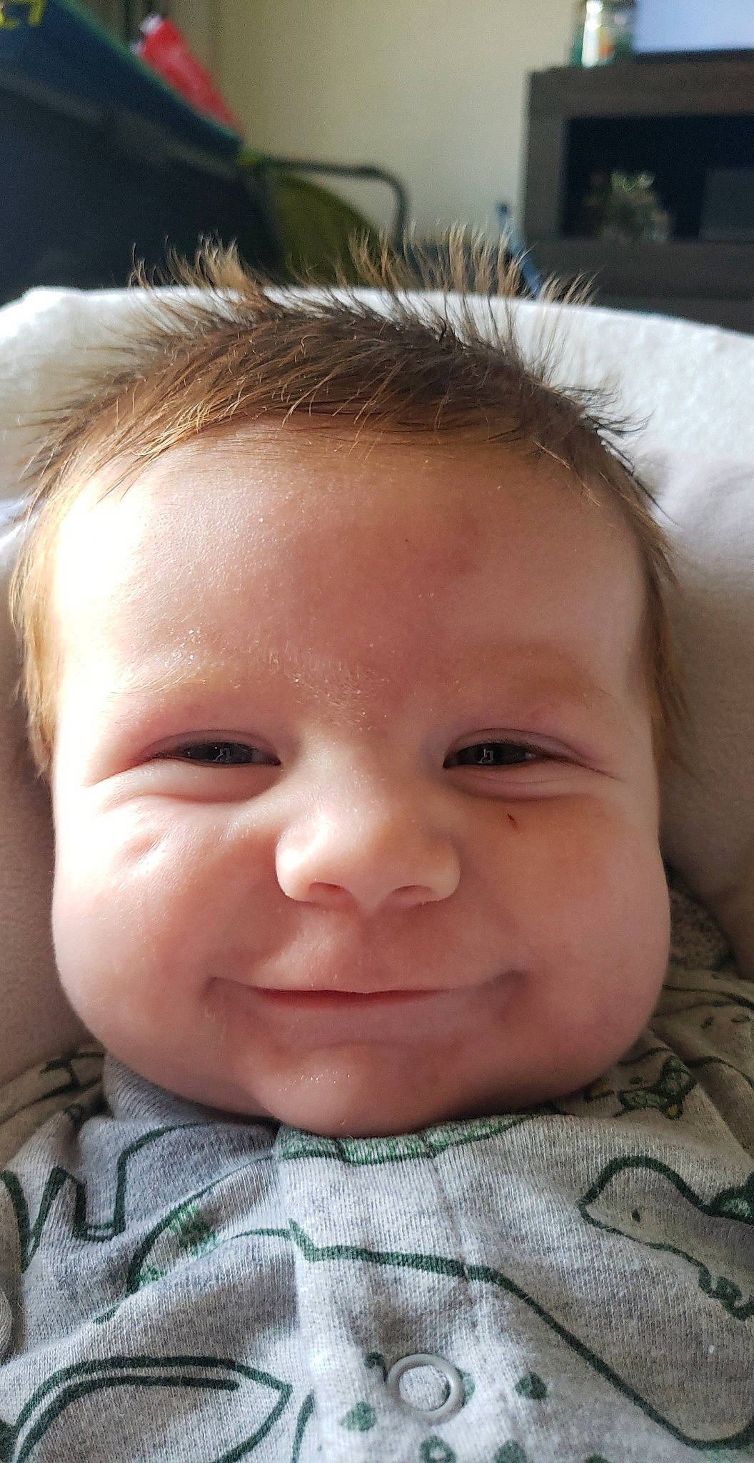 Korbin joined the competition — help win amazing prizes! baby, baby_making_funny_faces, cheek, child, chin, close_up, ear, eye, eyebrow, face, facial_expression, forehead, head, lip, mouth, nose, person, skin, smile, toddler
