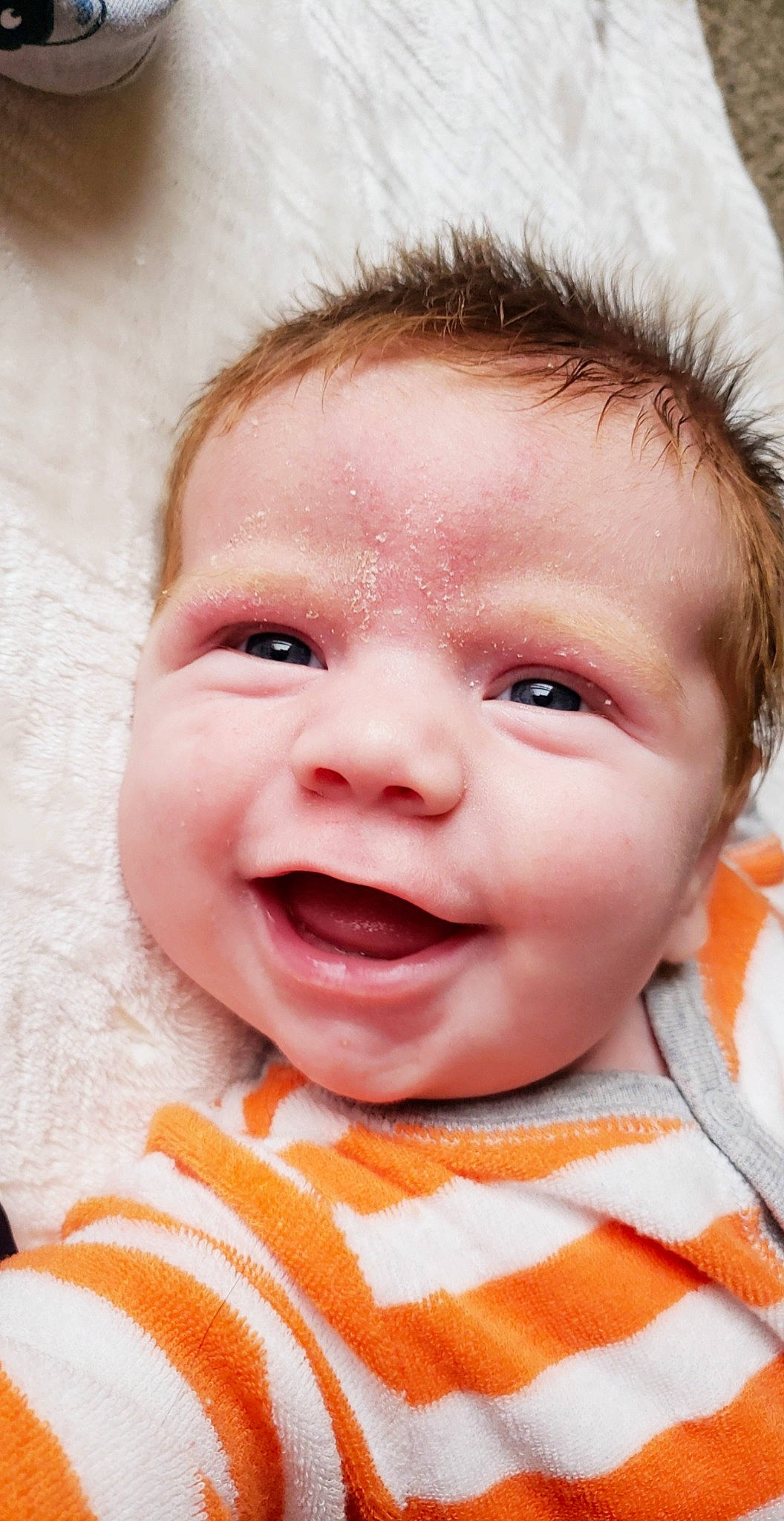 Korbin is registered to the contest to win money with this photo: baby, baby_laughing, baby_making_funny_faces, cheek, child, chin, close_up, eye, face, facial_expression, forehead, head, laugh, lip, mouth, nose, person, portrait_photography, skin, smile