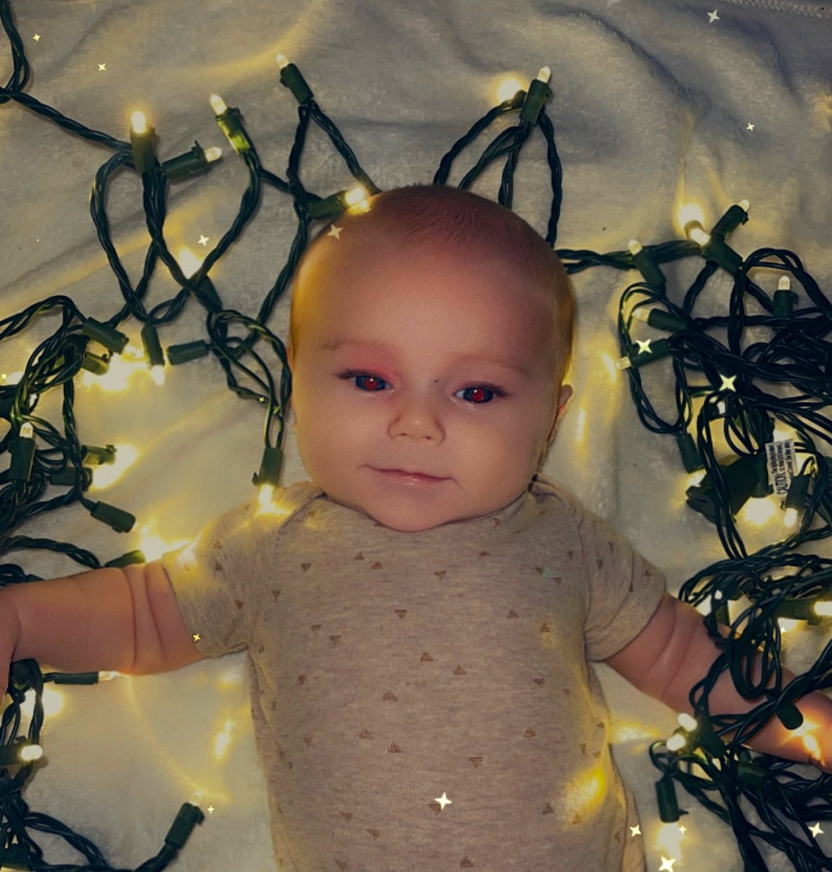 Walker joined the competition — help win amazing prizes! baby, baby_toddler_clothing, cheek, child, cool, design, eye, eyelash, fashion_accessory, flash_photography, happy, head, metal, organ, pattern, person, photograph, sleeve, snapshot, toddler