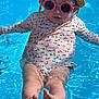 toddler, child, pool, water, swimsuit, hat, sunglasses, floating, summer, sunny, outdoor, blue, cute, baby, legs, feet, playful, relaxing, vacation, swimming