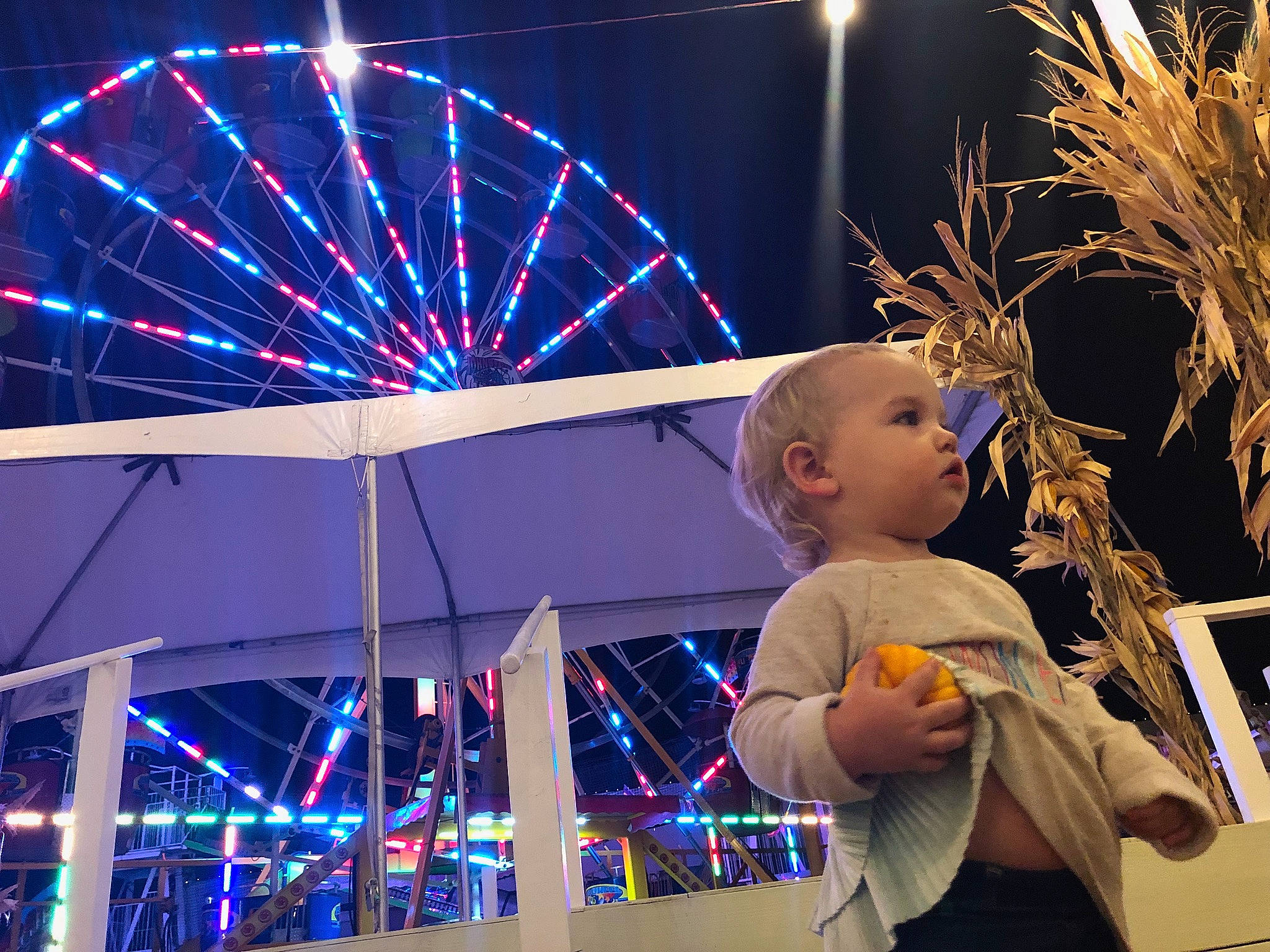 Lily Vaughn joined the competition — help win amazing prizes! amusement_ride, event, fair, festival, fete, fun, lighting, night, person, recreation, space, tourist_attraction, world