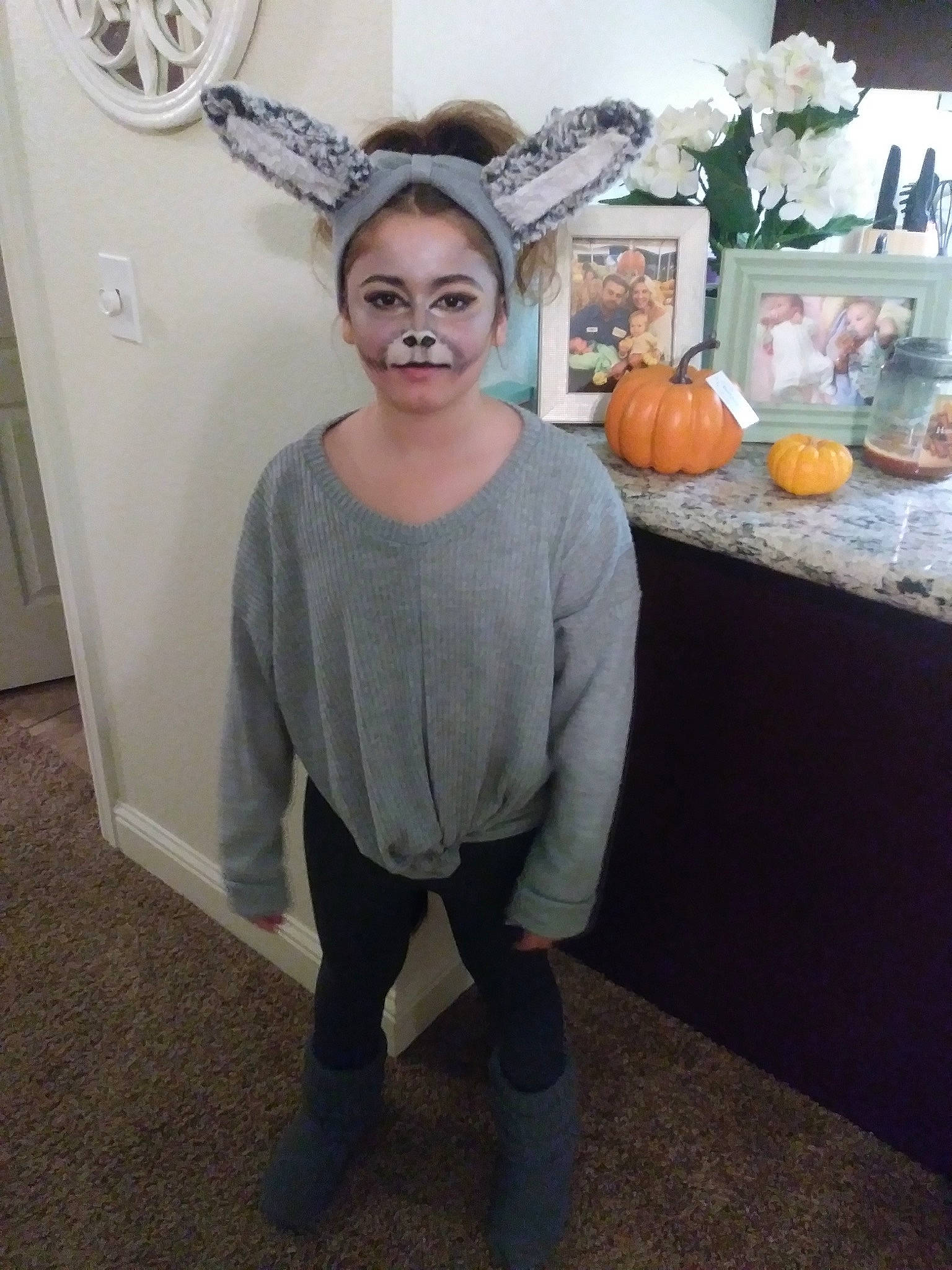 Aurora Jayne joined the competition — help win amazing prizes! clothing, costume, fun, halloween, headgear, mammal, outerwear, person, product, shoulder, smile