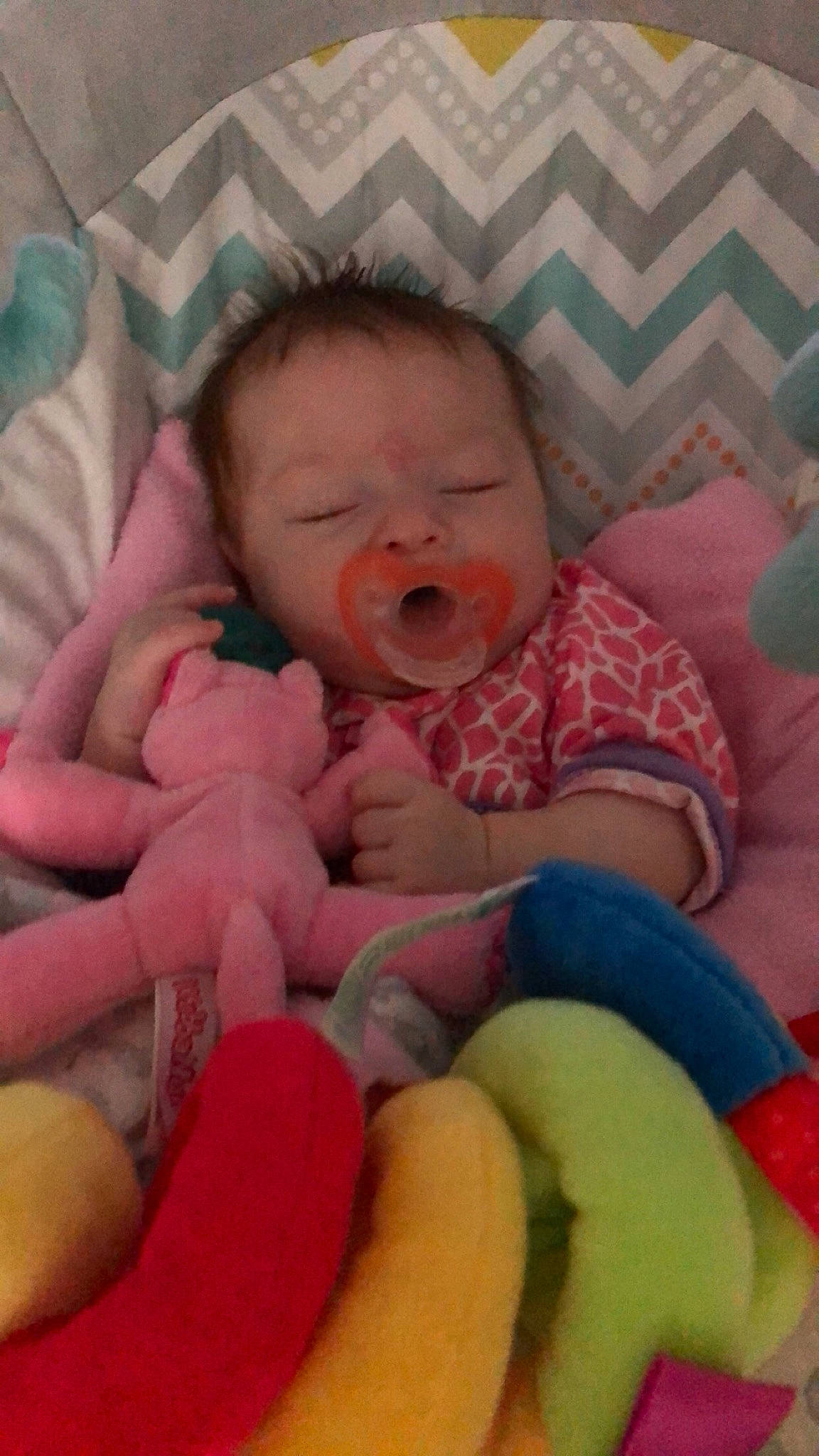 Scarlett is registered to the contest to win money with this photo: baby, bedtime, cheek, child, facial_expression, finger, lip, mouth, nap, nose, person, pink, play, skin, sleep, toddler