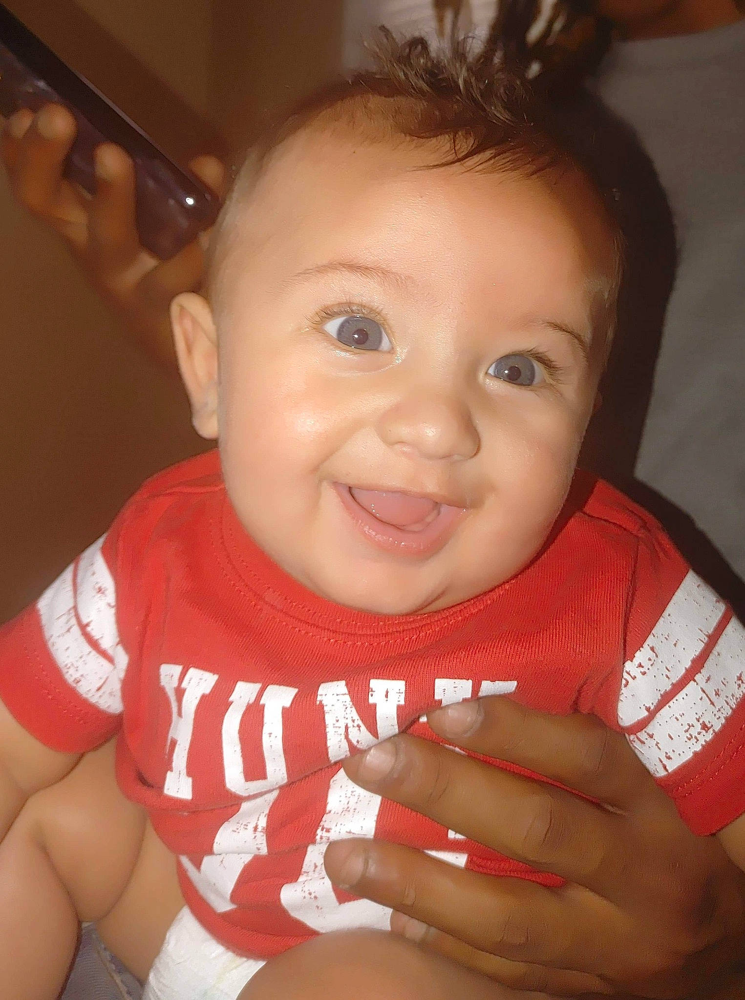 Kathan is registered to the contest to win money with this photo: baby, beauty, cheek, child, ear, eye, eyebrow, face, facial_expression, finger, forehead, happy, head, iris, joy, lip, mouth, nose, person, skin