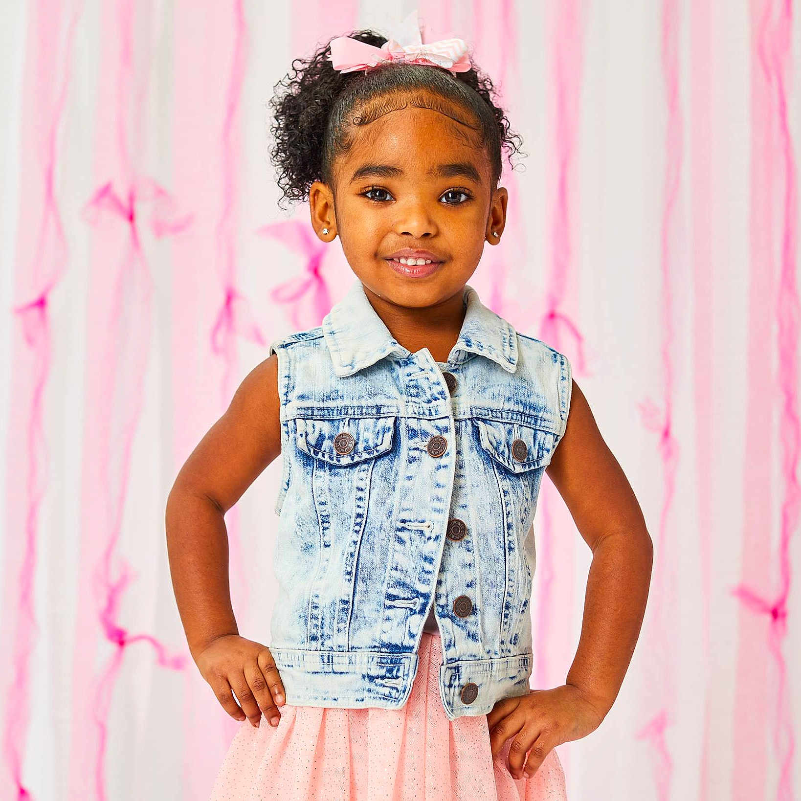 Laylani joined the competition — help win amazing prizes! child, child_model, facial_expression, fun, girl, hair_accessory, happiness, joy, outerwear, person, pink, skin, smile, textile, toddler