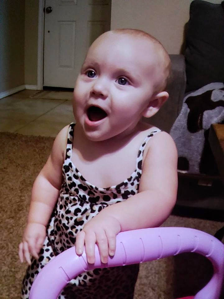 Alyson joined the competition — help win amazing prizes! baby, baby_toddler_clothing, cabinetry, cheek, child, door, eye, finger, flooring, fun, happy, head, iris, lip, mouth, nose, person, pink, sitting, skin