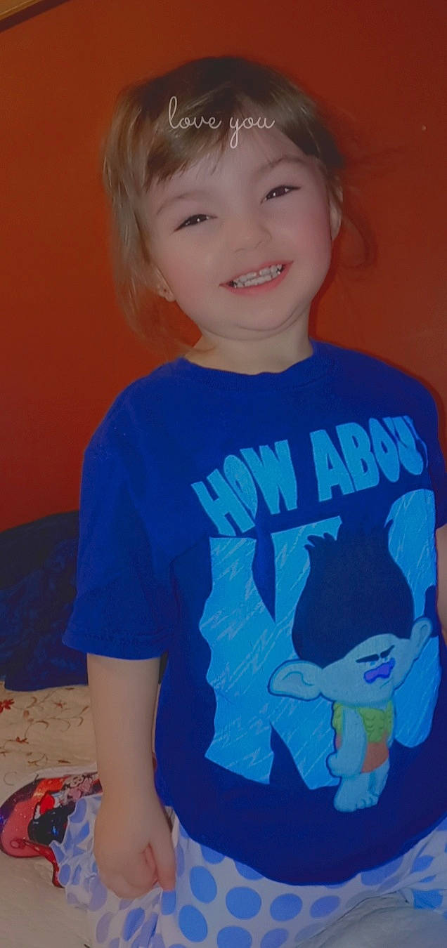 Kynslee Faith joined the competition — help win amazing prizes! active_shirt, azure, blue, cheek, chin, cool, electric_blue, flash_photography, forehead, hair, hairstyle, happy, joy, neck, organ, person, shoulder, sleeve, smile, t_shirt