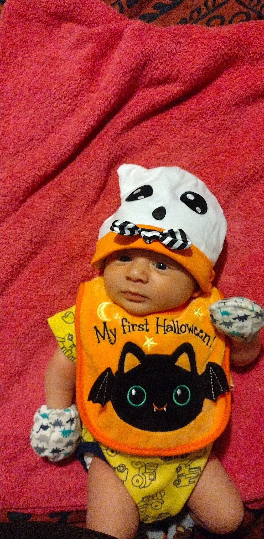 Brian joined the competition — help win amazing prizes! baby, baby_toddler_clothing, beanie, cap, carnivore, cat, cool, felidae, font, fur, happy, headwear, knit_cap, mammal, orange, pattern, person, plant, sleeve, t_shirt