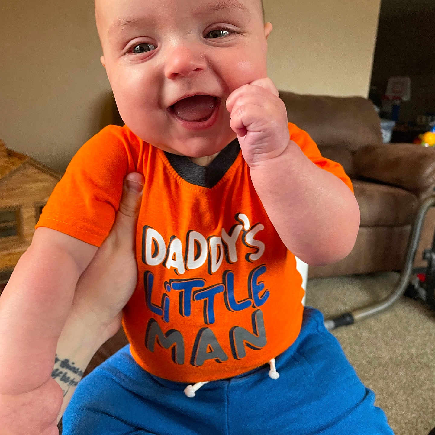 Maverick joined the competition — help win amazing prizes! accessories, architecture, baby, babylaughing, bodypart, bracelet, building, chair, clothing, couch, crying, cushion, cutlery, face, finger, frown, furniture, hand, happy, head