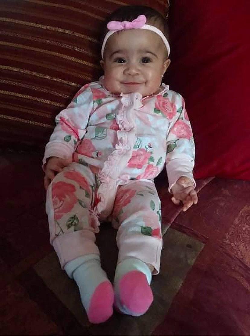 Genniah joined the competition — help win amazing prizes! baby, baby_toddler_clothing, cheek, chin, comfort, cool, eye, face, flooring, happy, head, headwear, human_body, iris, joy, lip, mouth, nose, person, pink