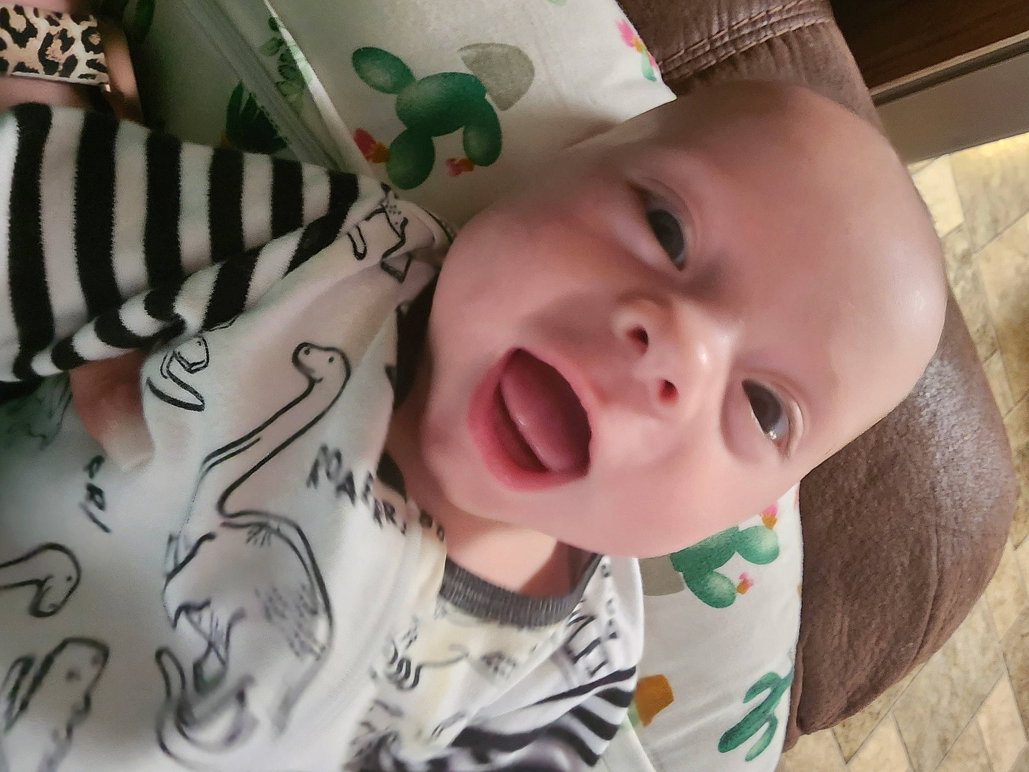 Grayson joined the competition — help win amazing prizes! baby, cheek, chin, eye, eyebrow, face, facial_expression, happy, head, iris, lip, mammal, mouth, nose, person, skin, sleeve, smile, textile, vertebrate