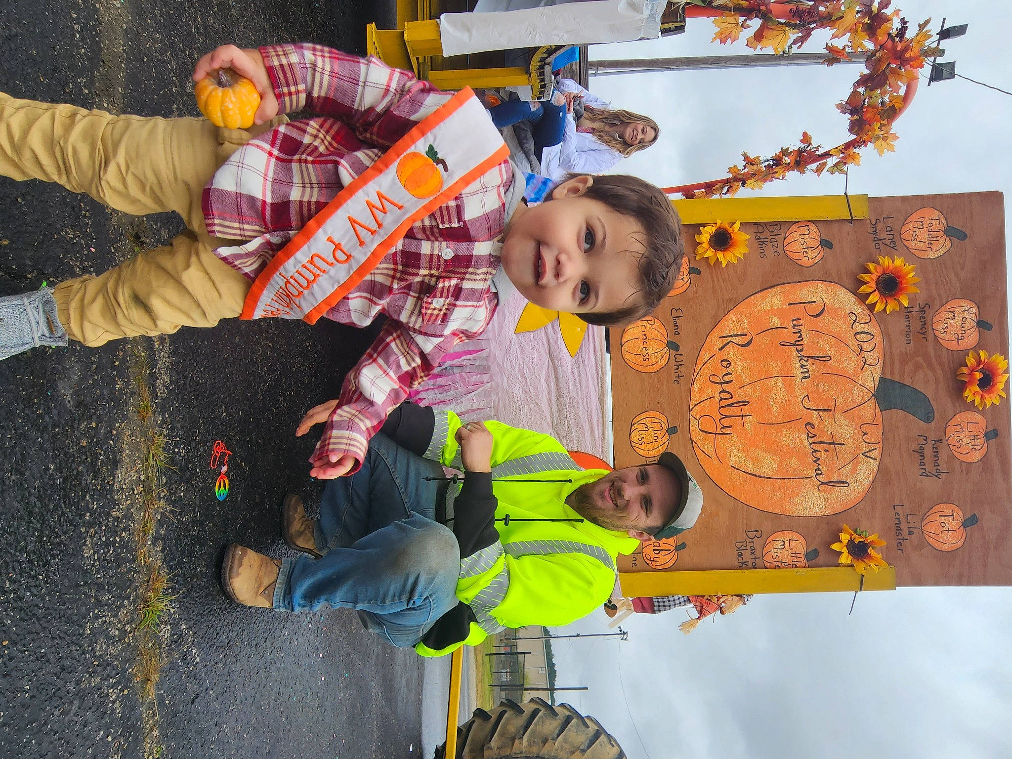 Braxton joined the competition — help win amazing prizes! child, event, fun, happy, headwear, joy, leisure, orange, person, play, recreation, sky, smile, toddler, travel, world, yellow