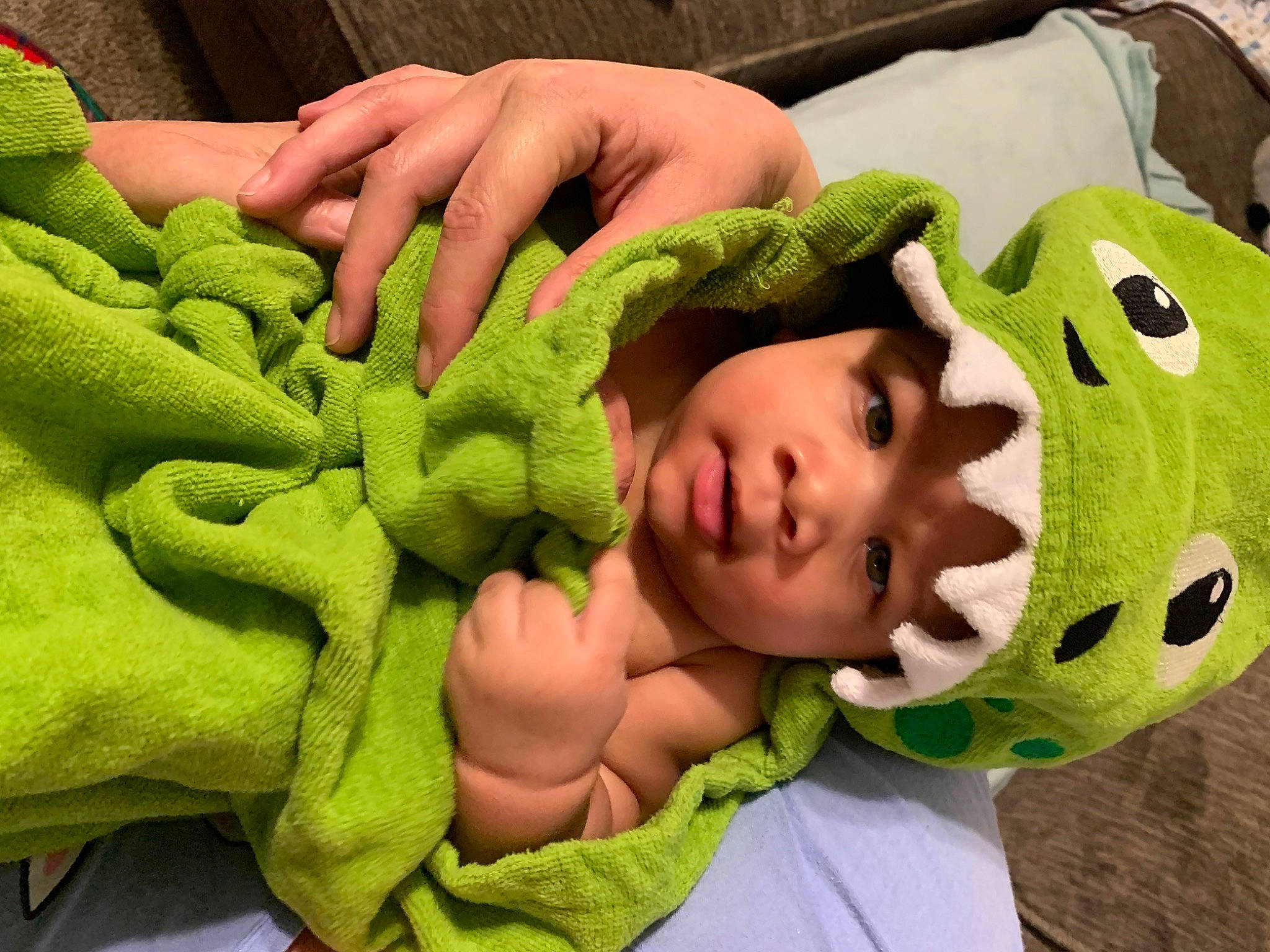 Kastyn joined the competition — help win amazing prizes! baby, cheek, child, comfort, cool, eye, finger, gesture, green, hand, head, headgear, headwear, leaf, mouth, nose, organism, person, product, skin