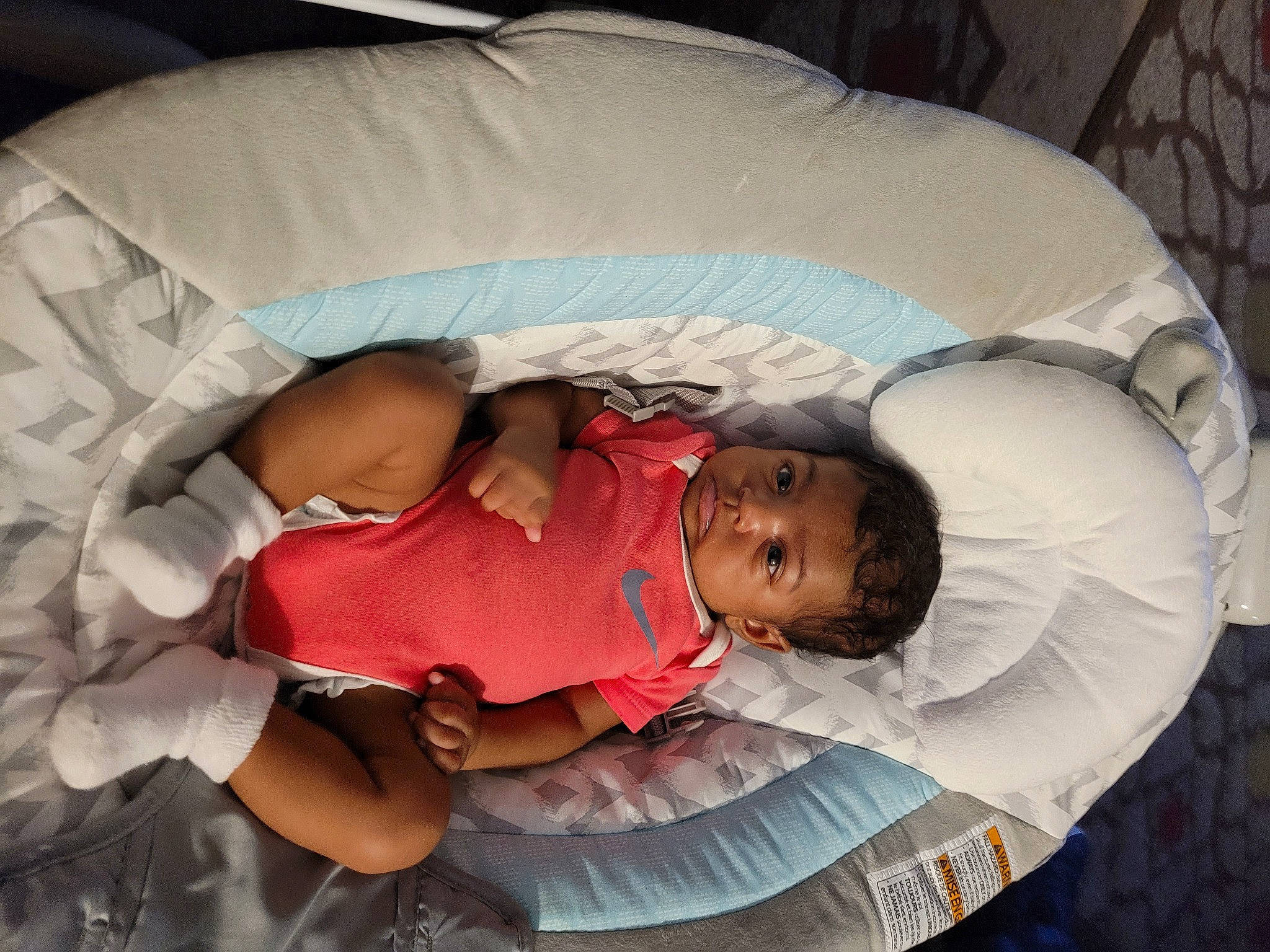 Sariyah joined the competition — help win amazing prizes! arm, baby, baby_carriage, baby_products, baby_sleeping, baby_toddler_clothing, bedtime, child, comfort, eye, fun, happy, infant_bed, lap, leg, linens, mouth, person, skin, toddler