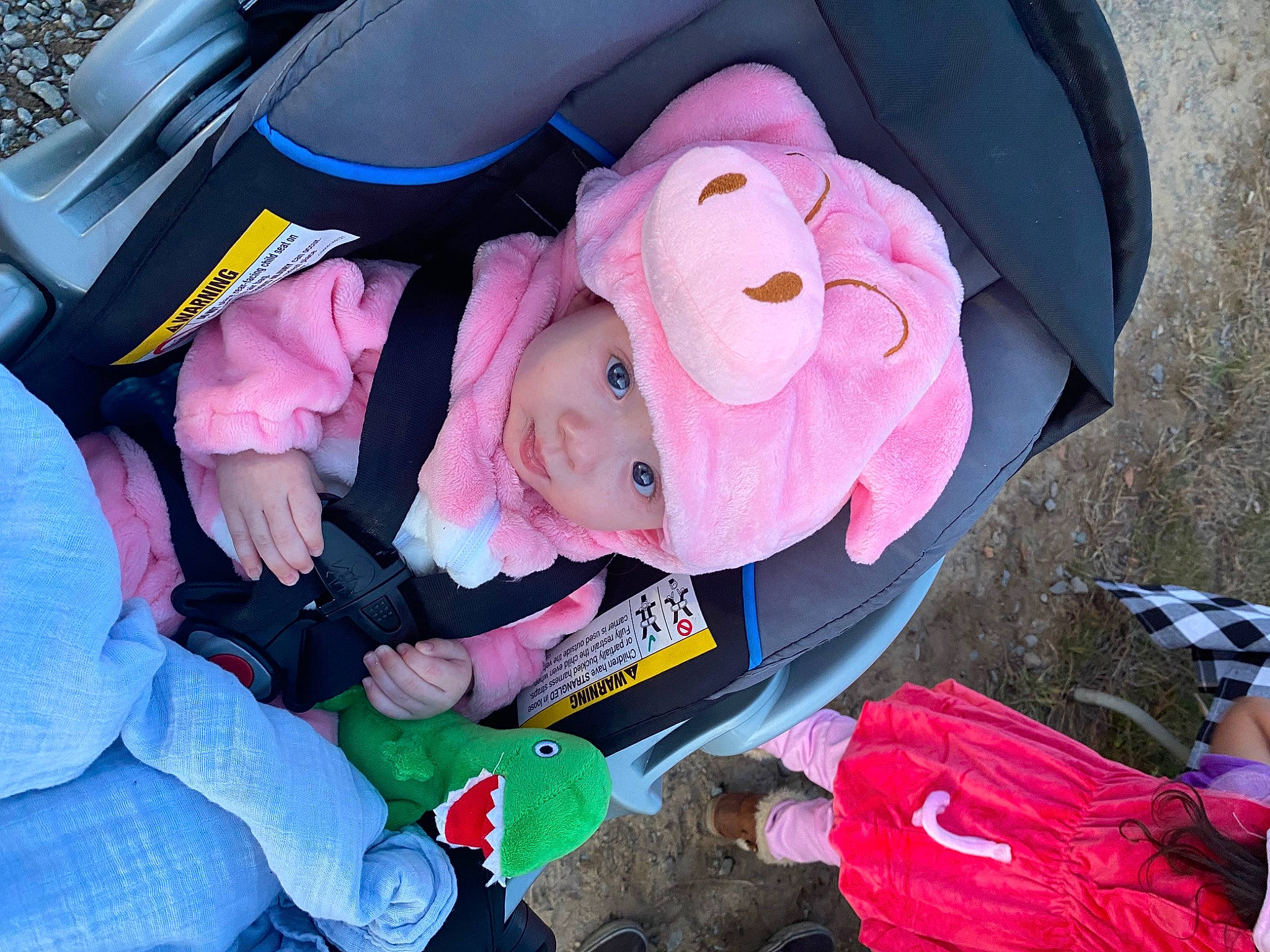 Damon is registered to the contest to win money with this photo: baby, baby_products, baby_toddler_clothing, bag, car_seat, child, comfort, event, fashion_accessory, fun, happy, hat, headwear, lap, leisure, person, pink, product, recreation, smile
