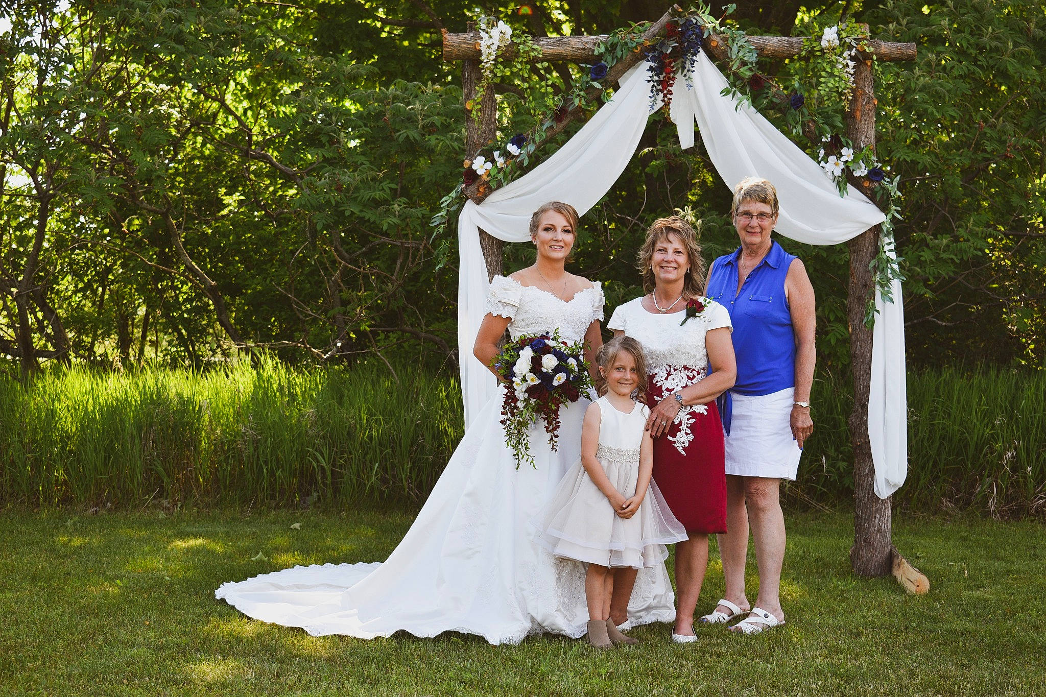 Jennifer joined the competition — help win amazing prizes! bridal_accessory, bridal_clothing, bridal_party_dress, bridal_veil, bride, clothing, dress, flash_photography, flower, formal_wear, gesture, gown, grass, happy, joy, person, plant, smile, tree, veil