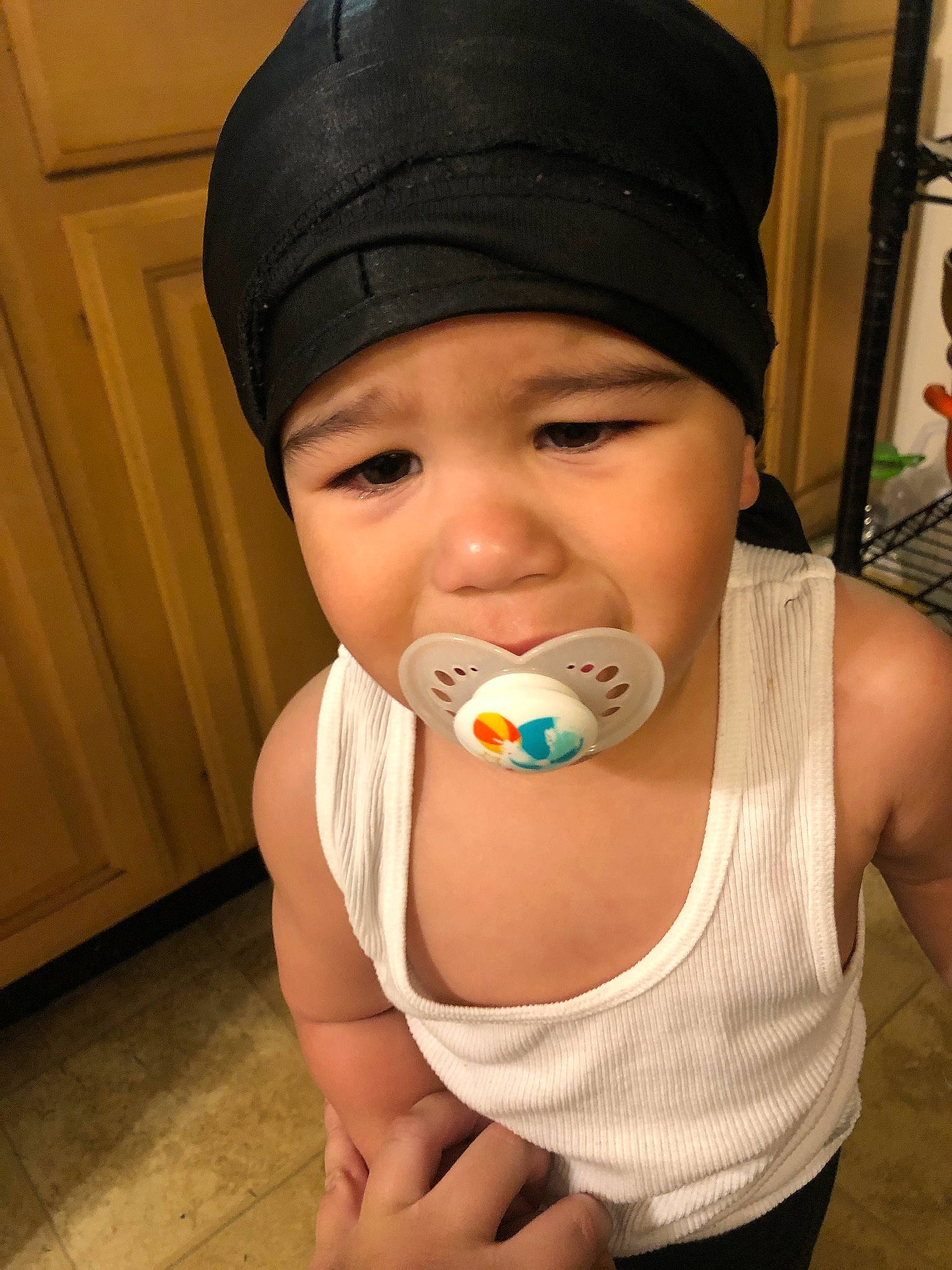 Naive joined the competition — help win amazing prizes! baby, cap, child, headgear, joy, person, toddler