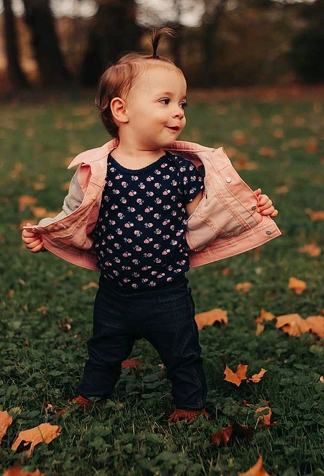 Macey joined the competition — help win amazing prizes! autumn, baby, child, child_model, design, dress, grass, leaf, pattern, people, person, photography, plant, play, toddler, tree
