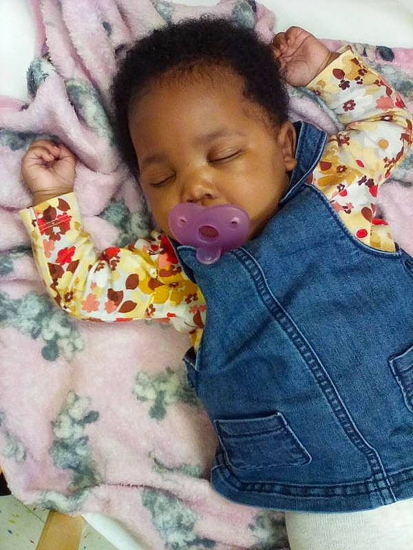 Anastasia joined the competition — help win amazing prizes! baby, baby_products, baby_sleeping, baby_toddler_clothing, cheek, child, comfort, eye, face, happy, iris, linens, lip, nose, pattern, person, sitting, skin, sleeve, textile