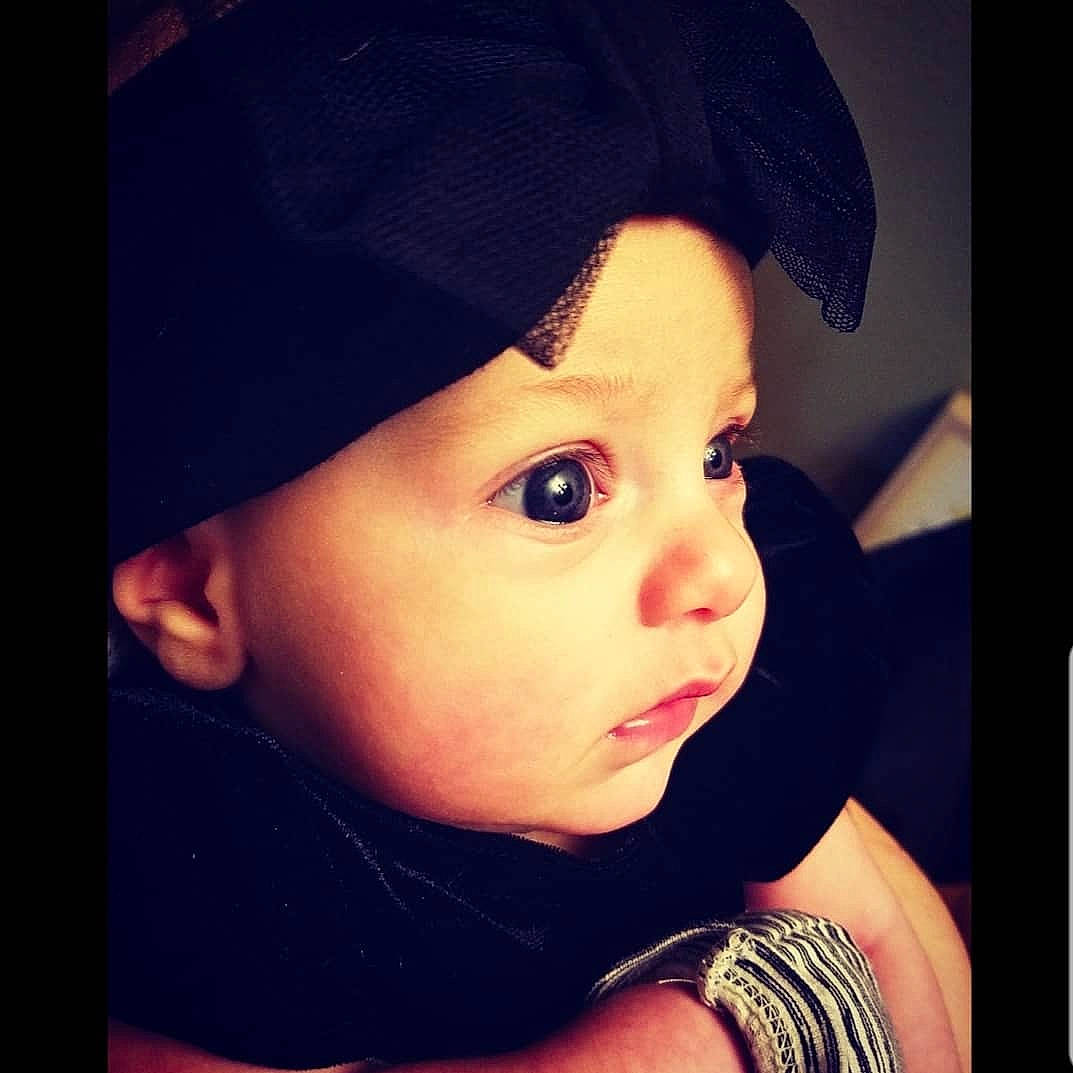 Mallory joined the competition — help win amazing prizes! baby, baseball_cap, black_hair, cap, cool, costume_hat, eye, eyebrow, eyelash, face, flash_photography, forehead, happy, hat, headgear, headwear, lip, nose, person, sleeve