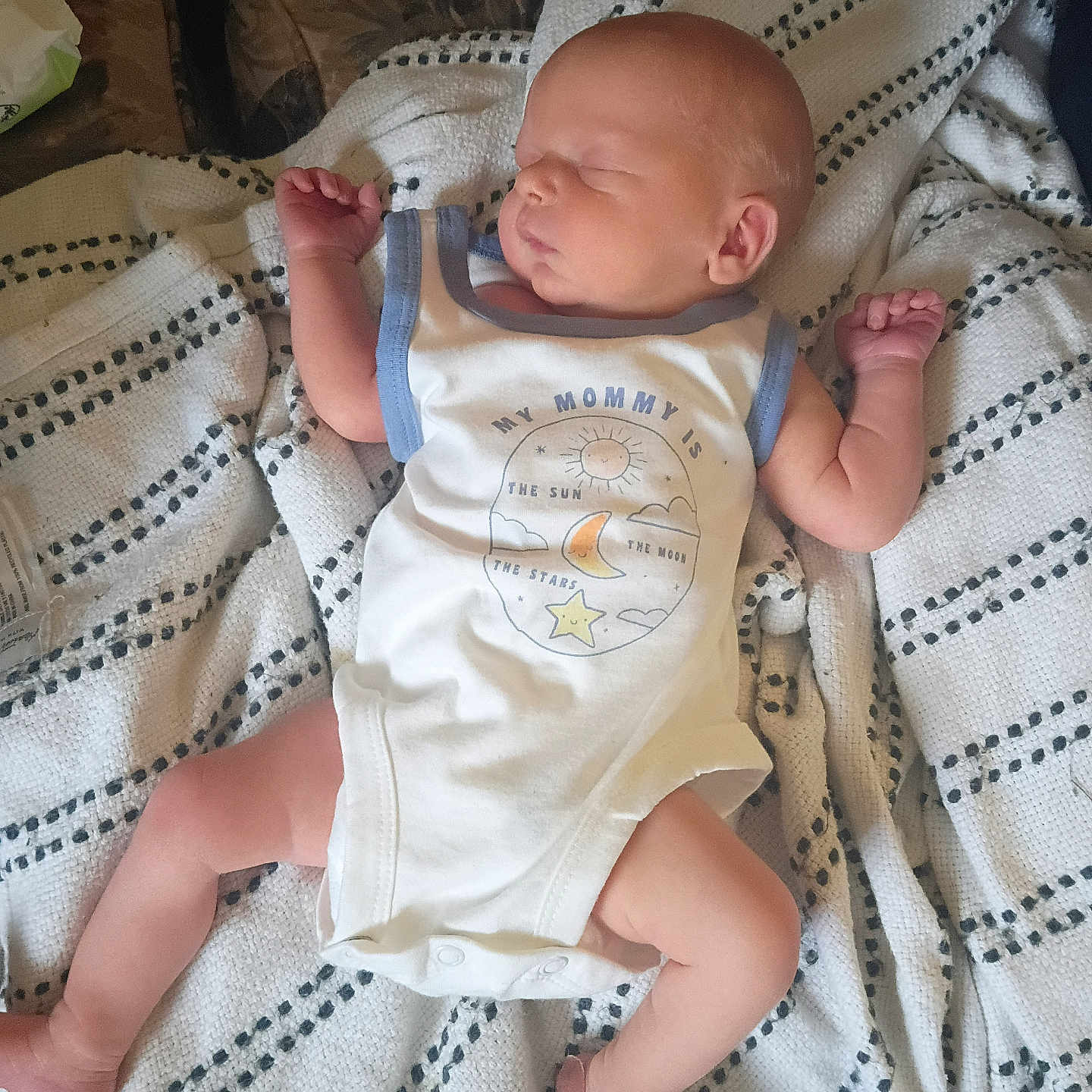 Richard joined the competition — help win amazing prizes! newborn, baby, sleeping, blanket, onesie, infant, clothing, cute, relaxed, indoor, soft, peaceful, portrait, child, sleep, skin, head, arm, leg, cozy