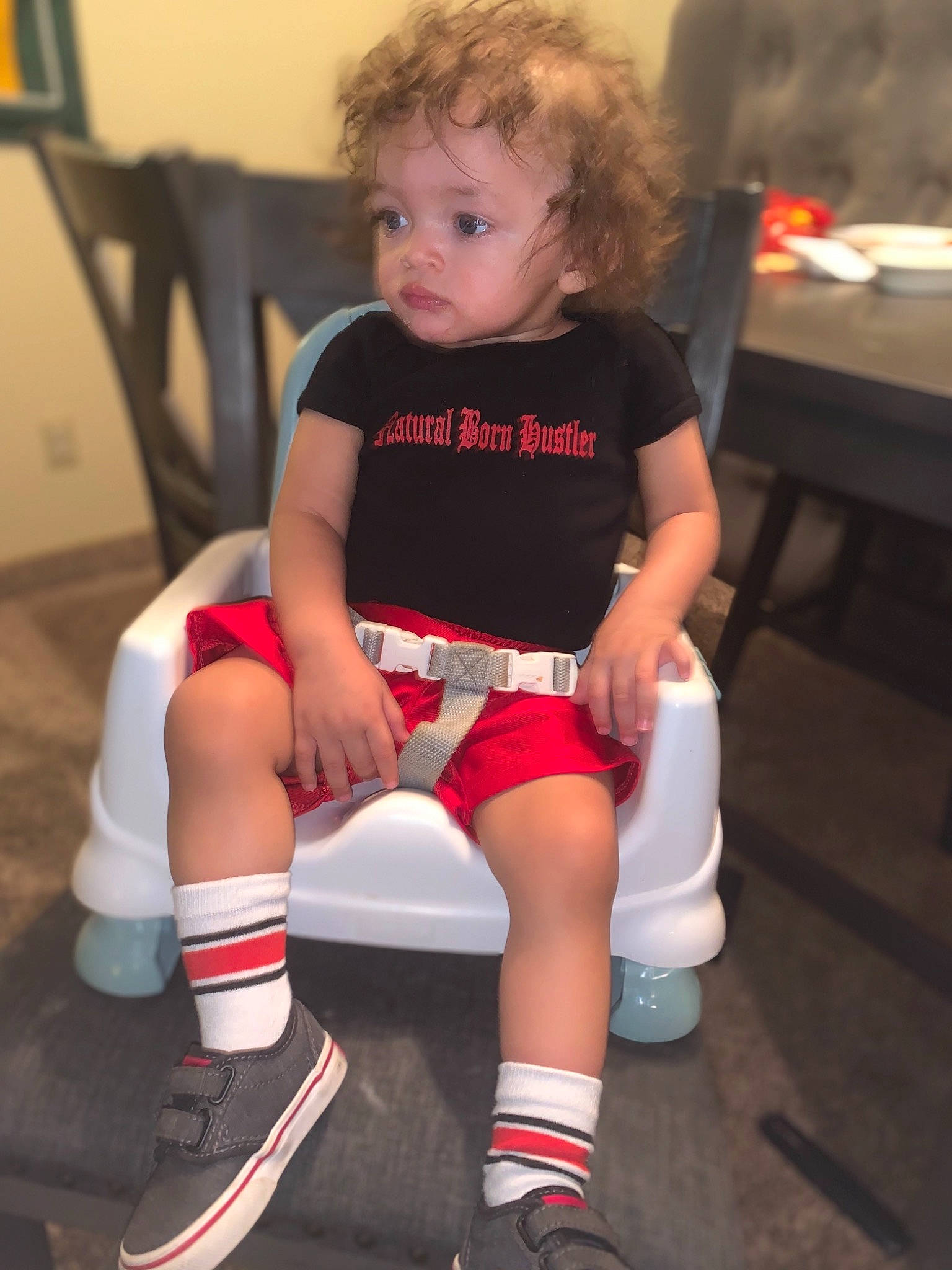 Joziah joined the competition — help win amazing prizes! arm, child, footwear, human_leg, joint, knee, leg, person, shoe, thigh, toddler