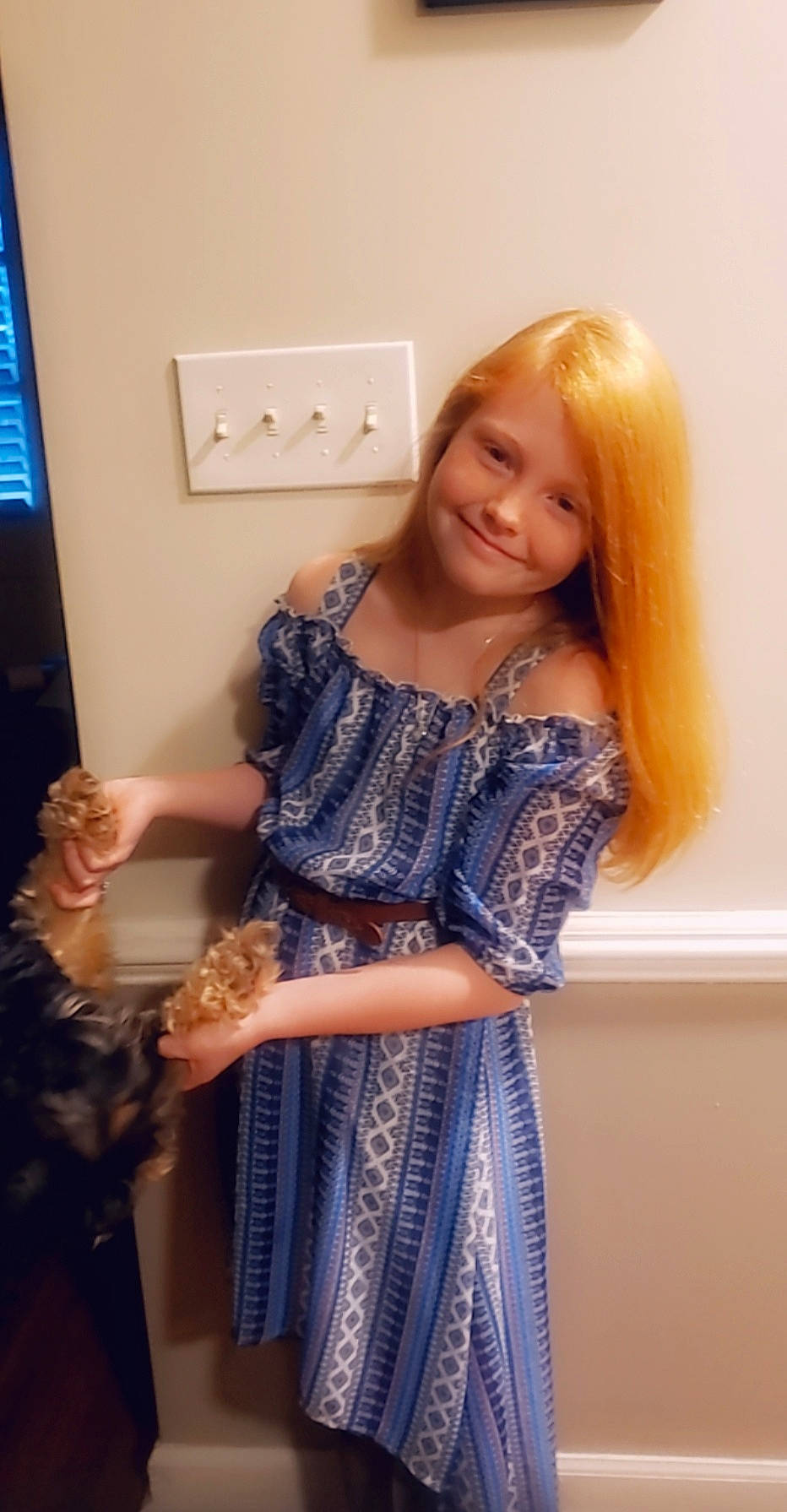 Jenna joined the competition — help win amazing prizes! abdomen, blond, brown_hair, clothing, cocktail_dress, dress, electric_blue, fashion, fashion_design, finger, hair, hair_coloring, joint, joy, lady, long_hair, neck, person, photo_shoot, shoulder