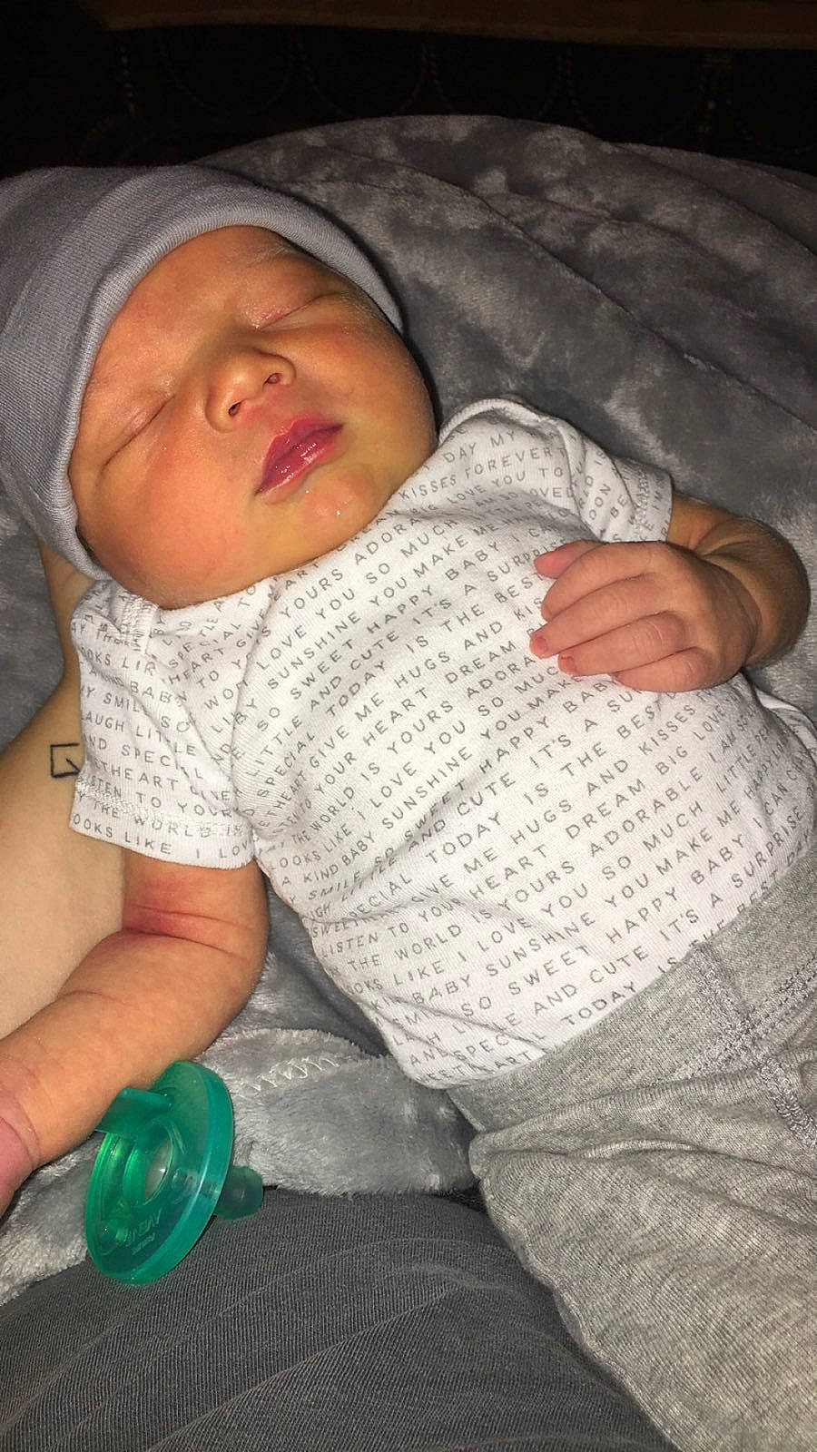 Weston joined the competition — help win amazing prizes! arm, baby, child, headwear, nap, person, skin, sleep, toddler